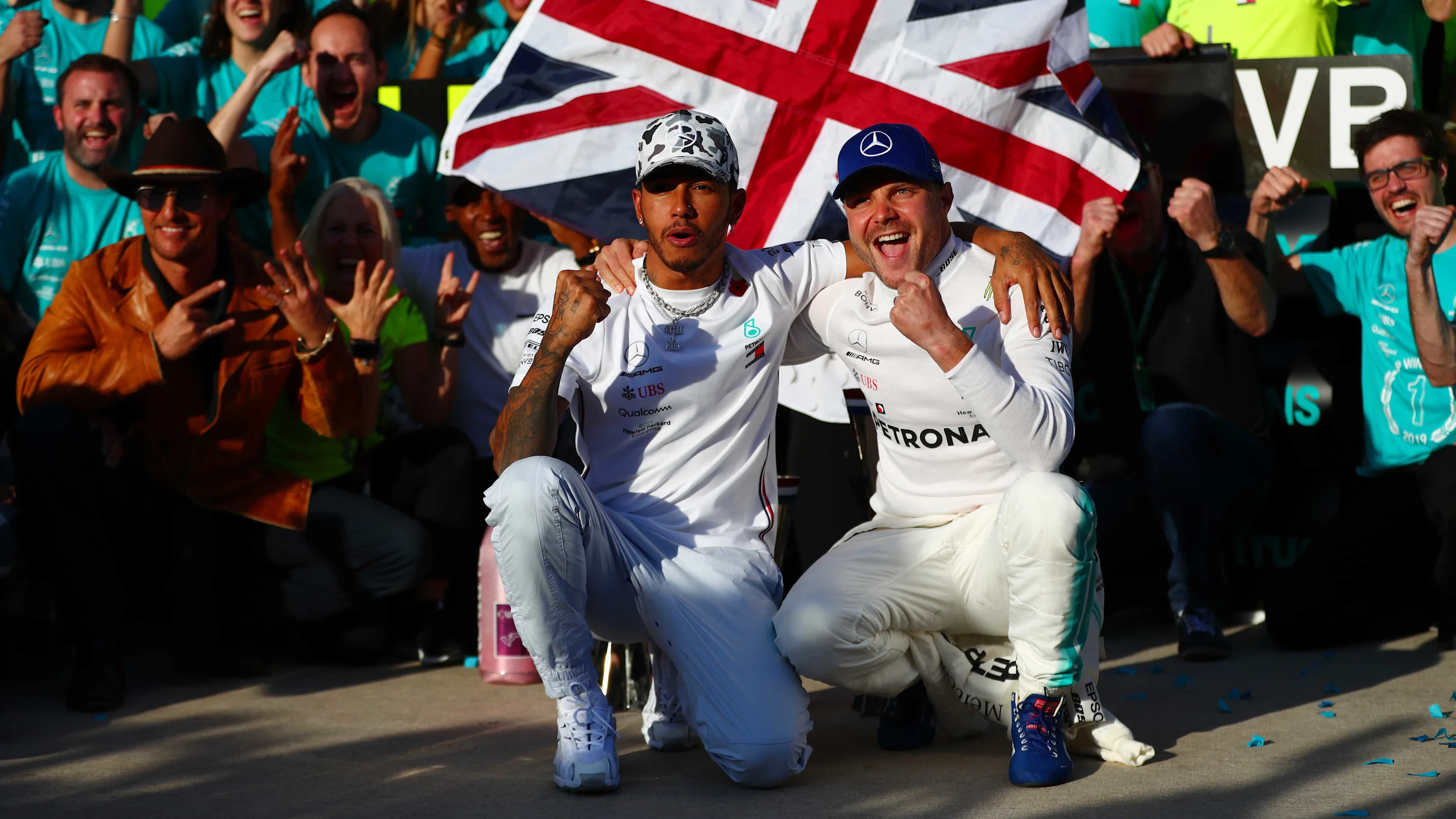 AUSTIN, TEXAS - NOVEMBER 03: 2019 Formula One World Drivers Champion Lewis Hamilton of Great