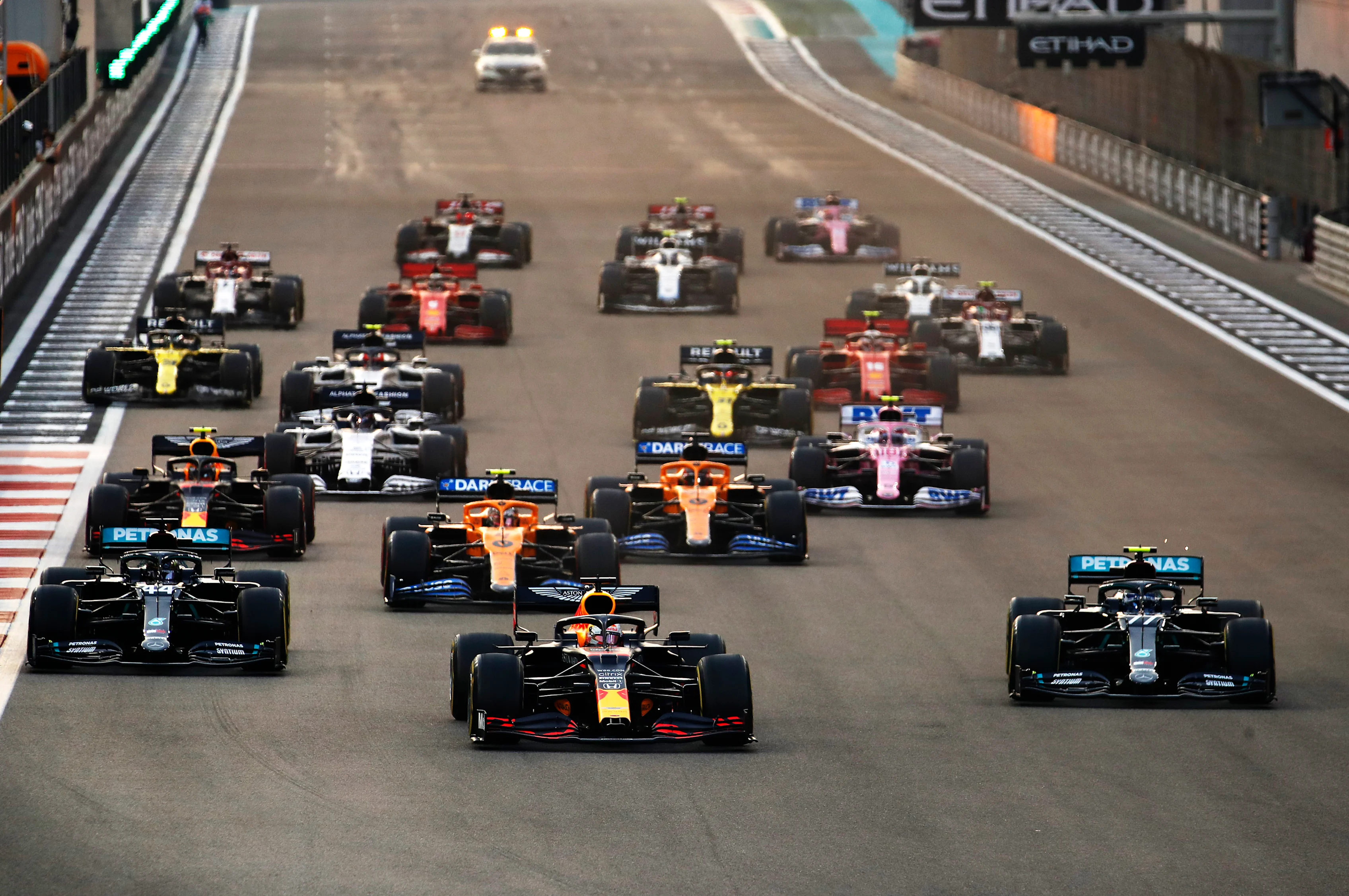 ABU DHABI, UNITED ARAB EMIRATES - DECEMBER 13: Max Verstappen of the Netherlands driving the (33)