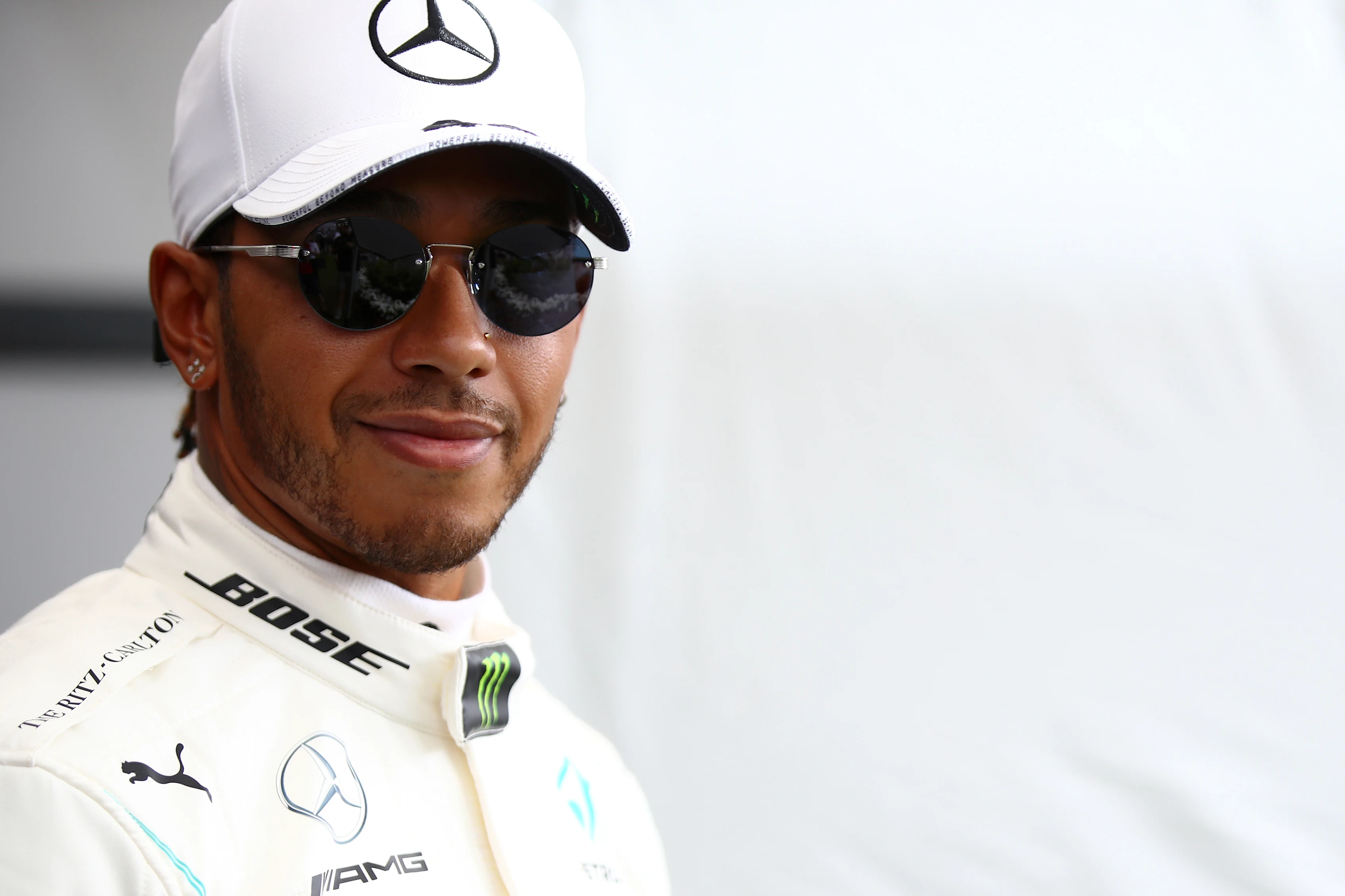 MELBOURNE, AUSTRALIA - MARCH 12: Lewis Hamilton of Great Britain and Mercedes GP poses for a