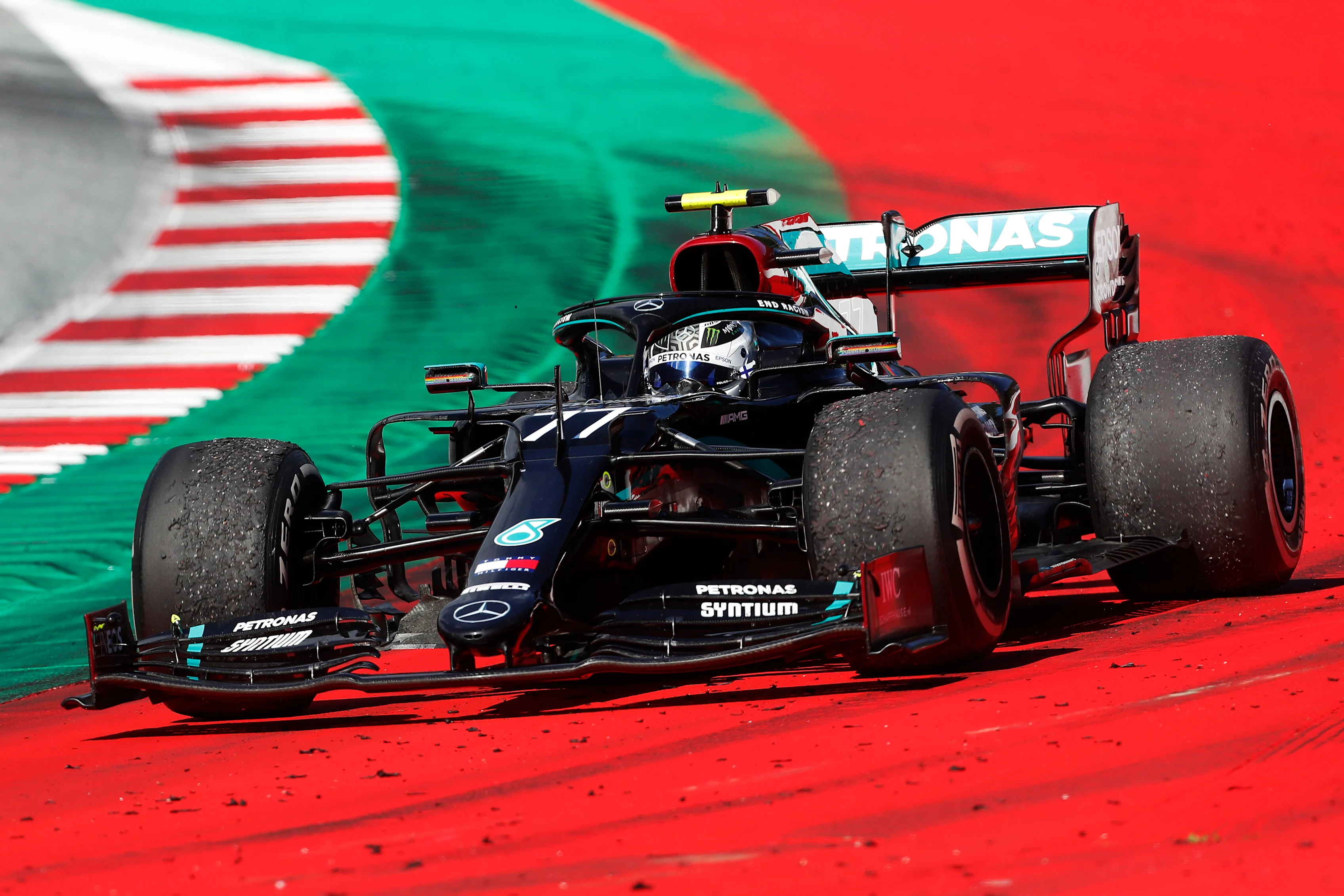 SPIELBERG, AUSTRIA - JULY 05: Valtteri Bottas of Finland driving the (77) Mercedes AMG Petronas F1