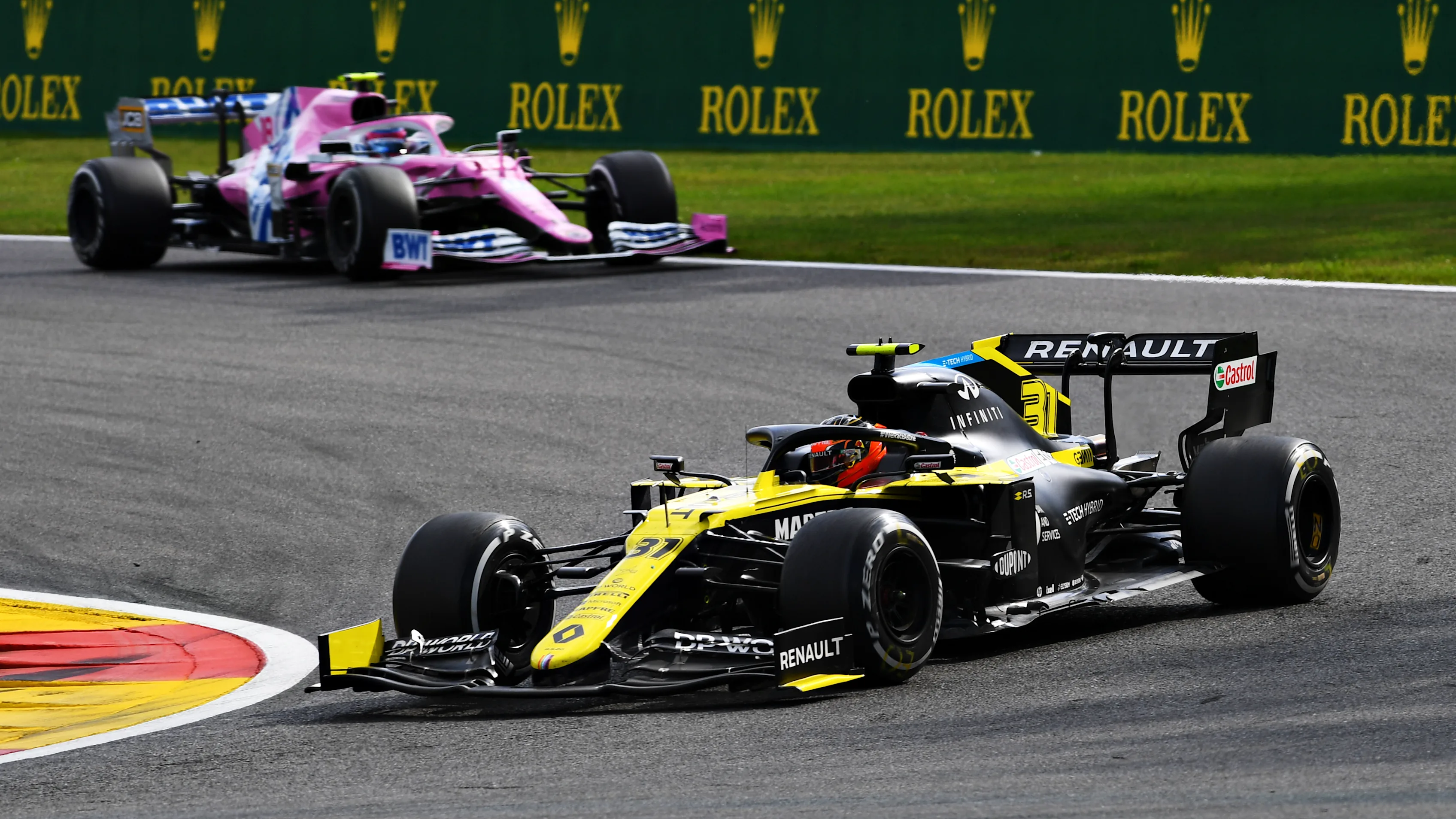 SPA, BELGIUM - AUGUST 30: Esteban Ocon of France driving the (31) Renault Sport Formula One Team