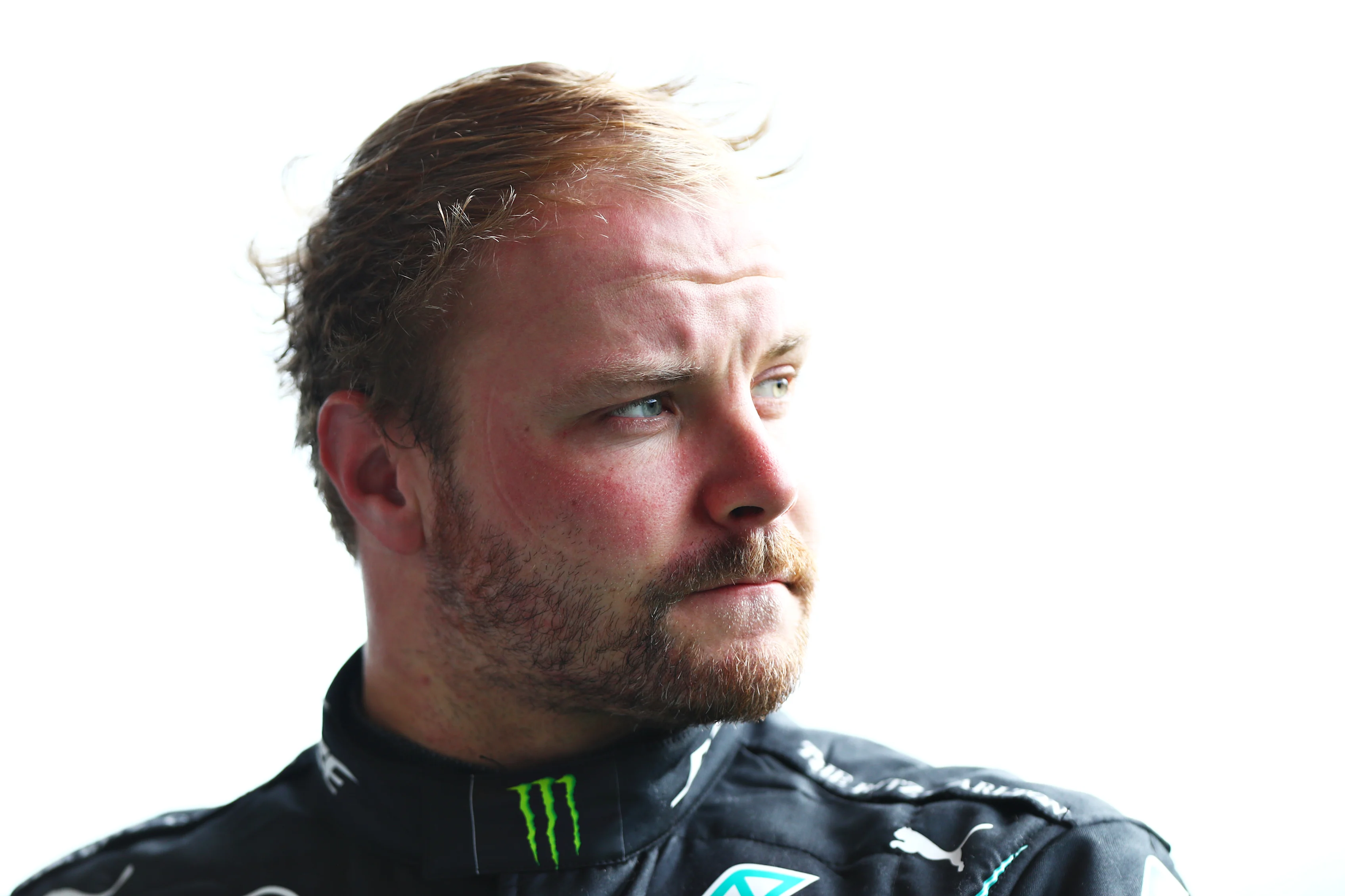 SPA, BELGIUM - AUGUST 30: Second placed Valtteri Bottas of Finland and Mercedes GP looks on in parc