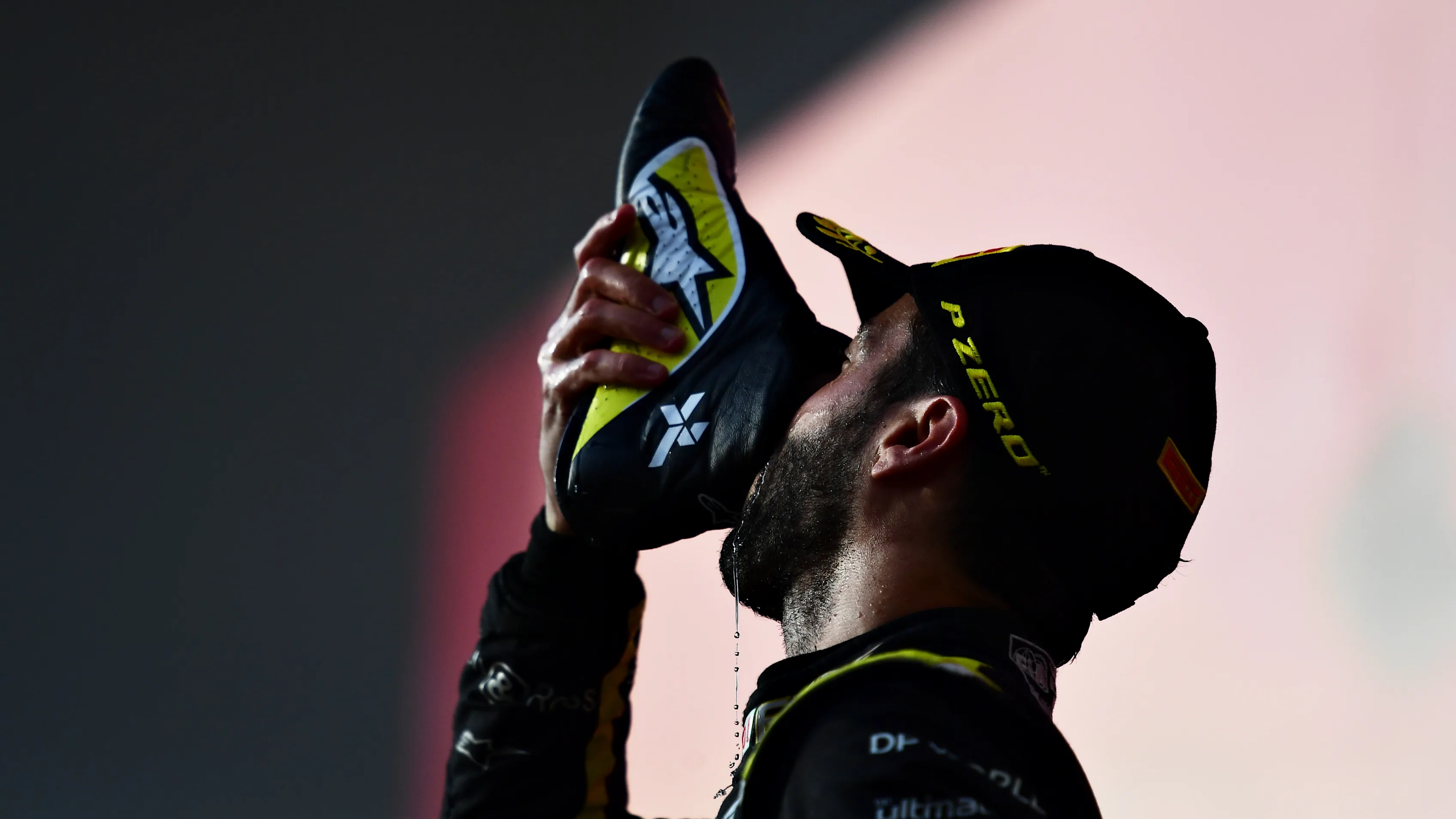 IMOLA, ITALY - NOVEMBER 01: Third placed Daniel Ricciardo of Australia and Renault Sport F1