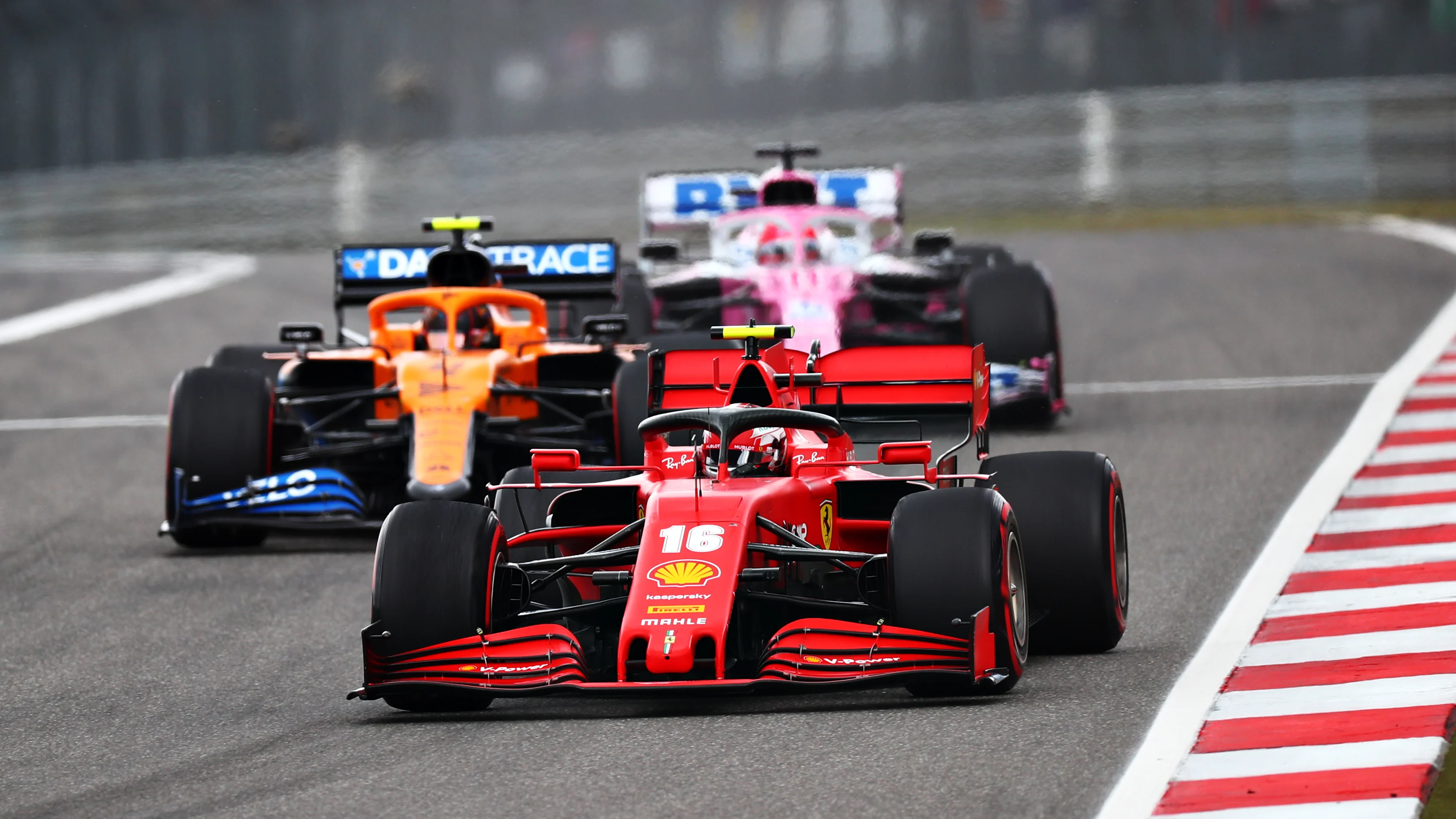 NUERBURG, GERMANY - OCTOBER 11: Charles Leclerc of Monaco driving the (16) Scuderia Ferrari SF1000
