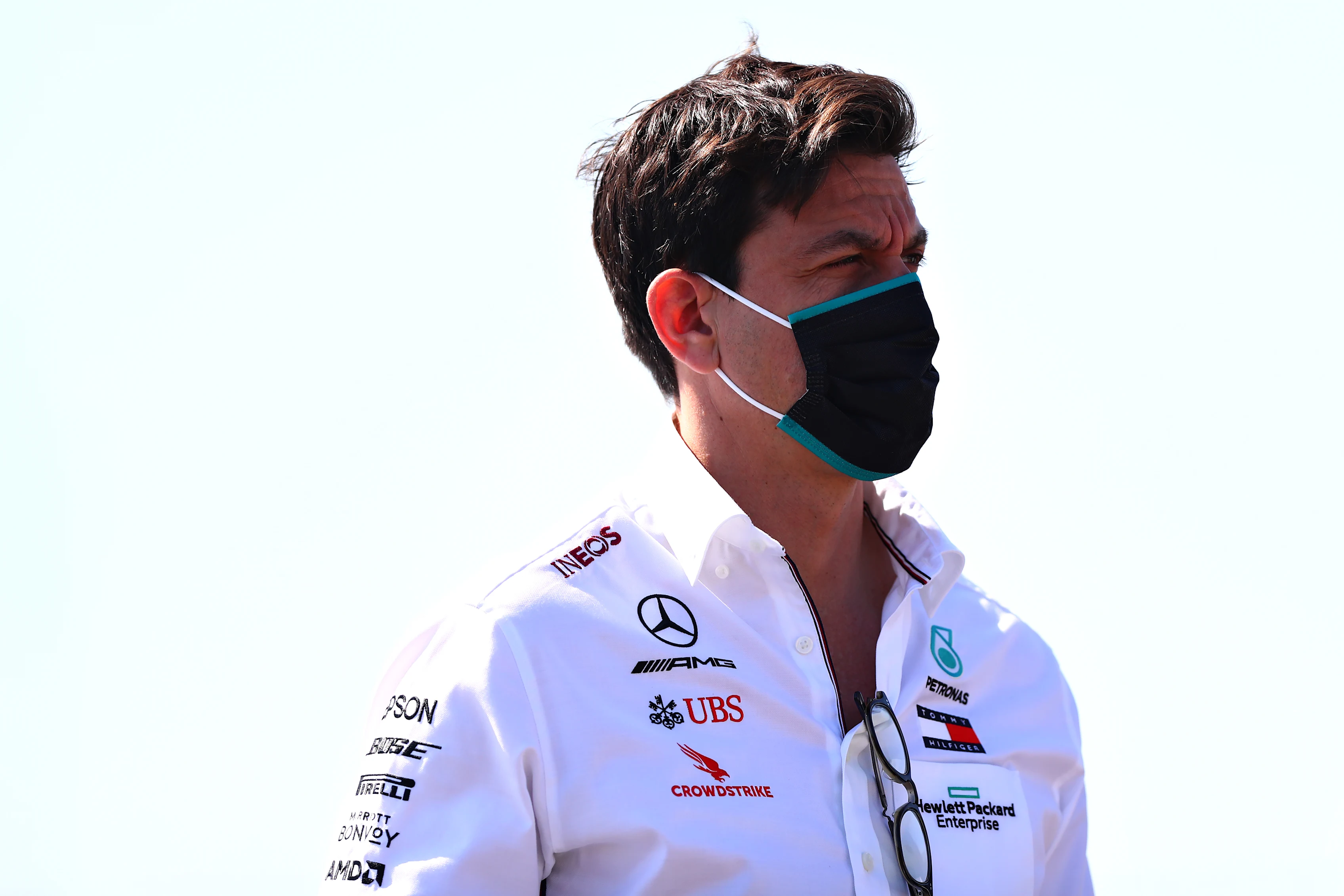 NORTHAMPTON, ENGLAND - JULY 31: Mercedes GP Executive Director Toto Wolff looks on in the Paddock