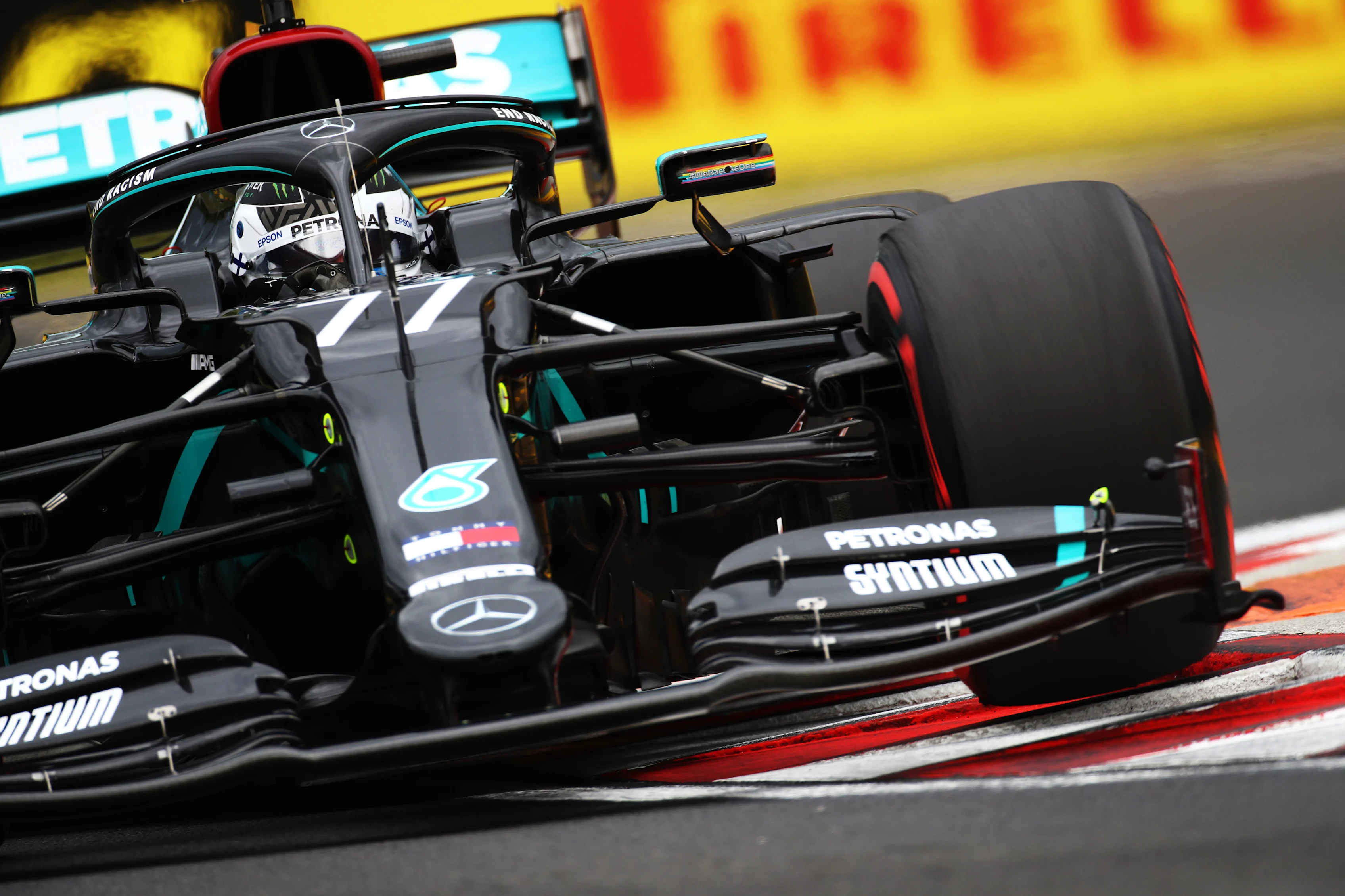 BUDAPEST, HUNGARY - JULY 18: Valtteri Bottas of Finland driving the (77) Mercedes AMG Petronas F1