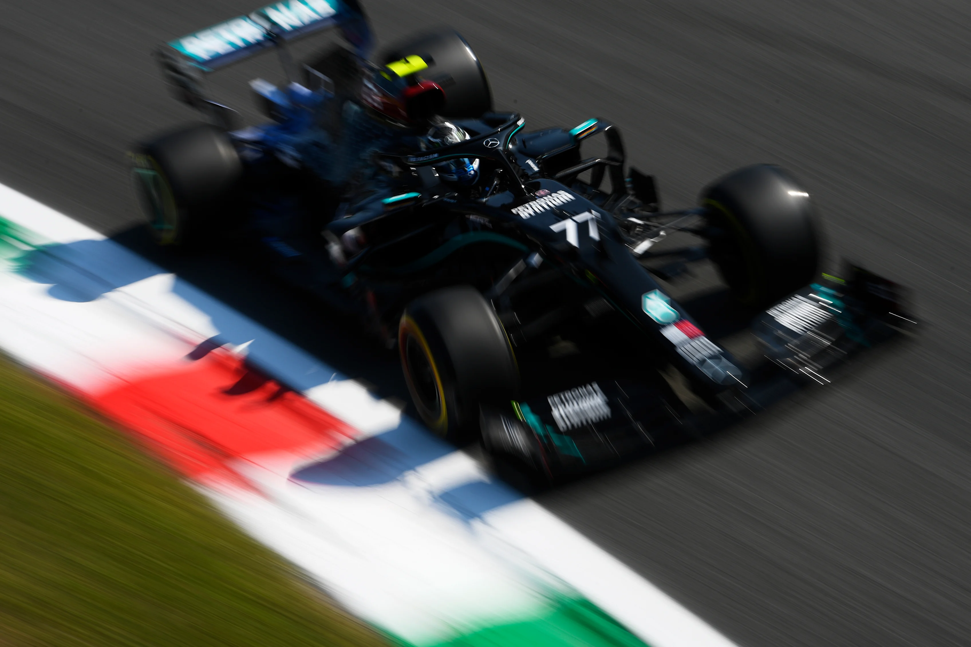 MONZA, ITALY - SEPTEMBER 04: Valtteri Bottas of Finland driving the (77) Mercedes AMG Petronas F1