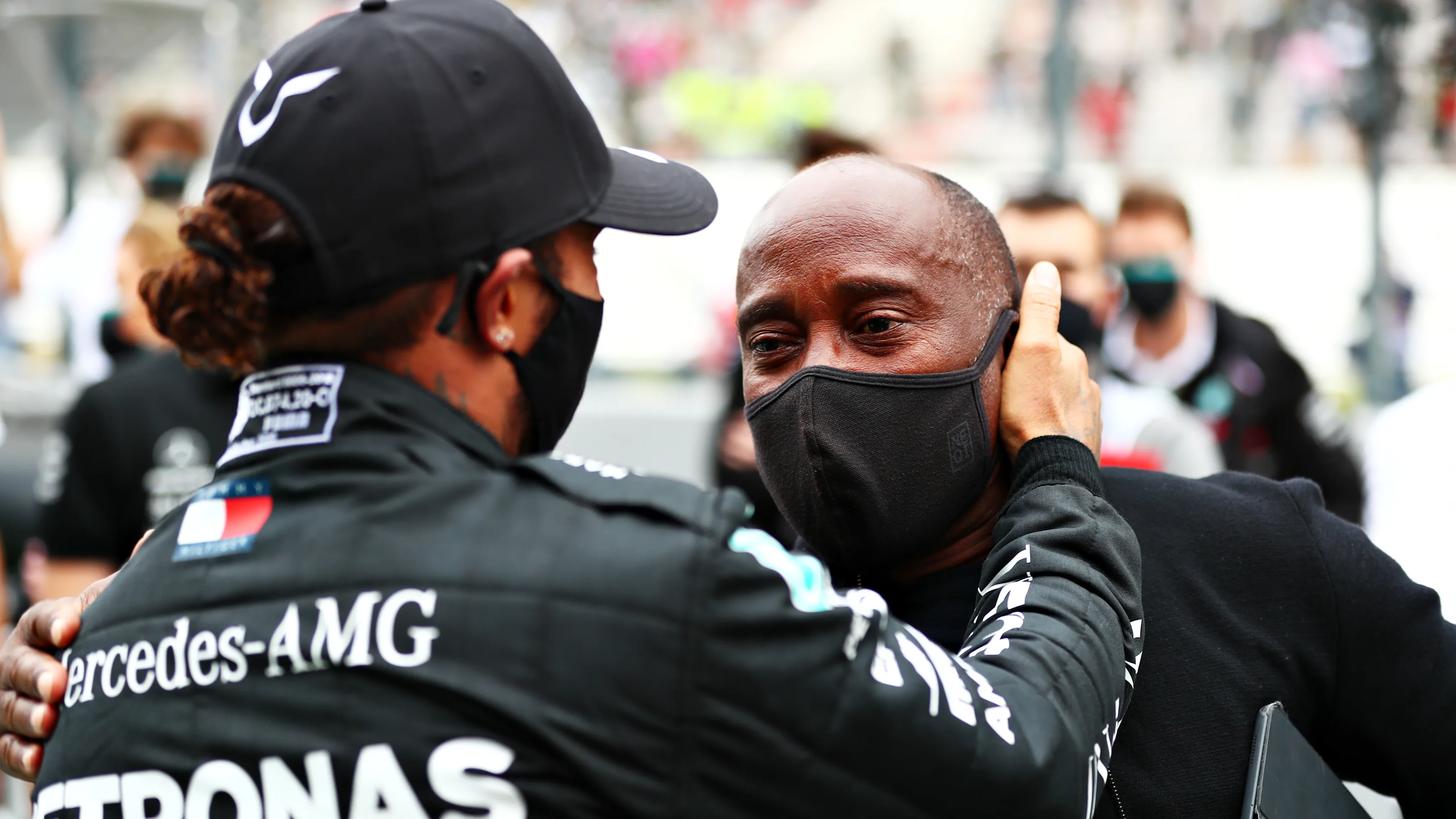 PORTIMAO, PORTUGAL - OCTOBER 25: Race winner Lewis Hamilton of Great Britain and Mercedes GP