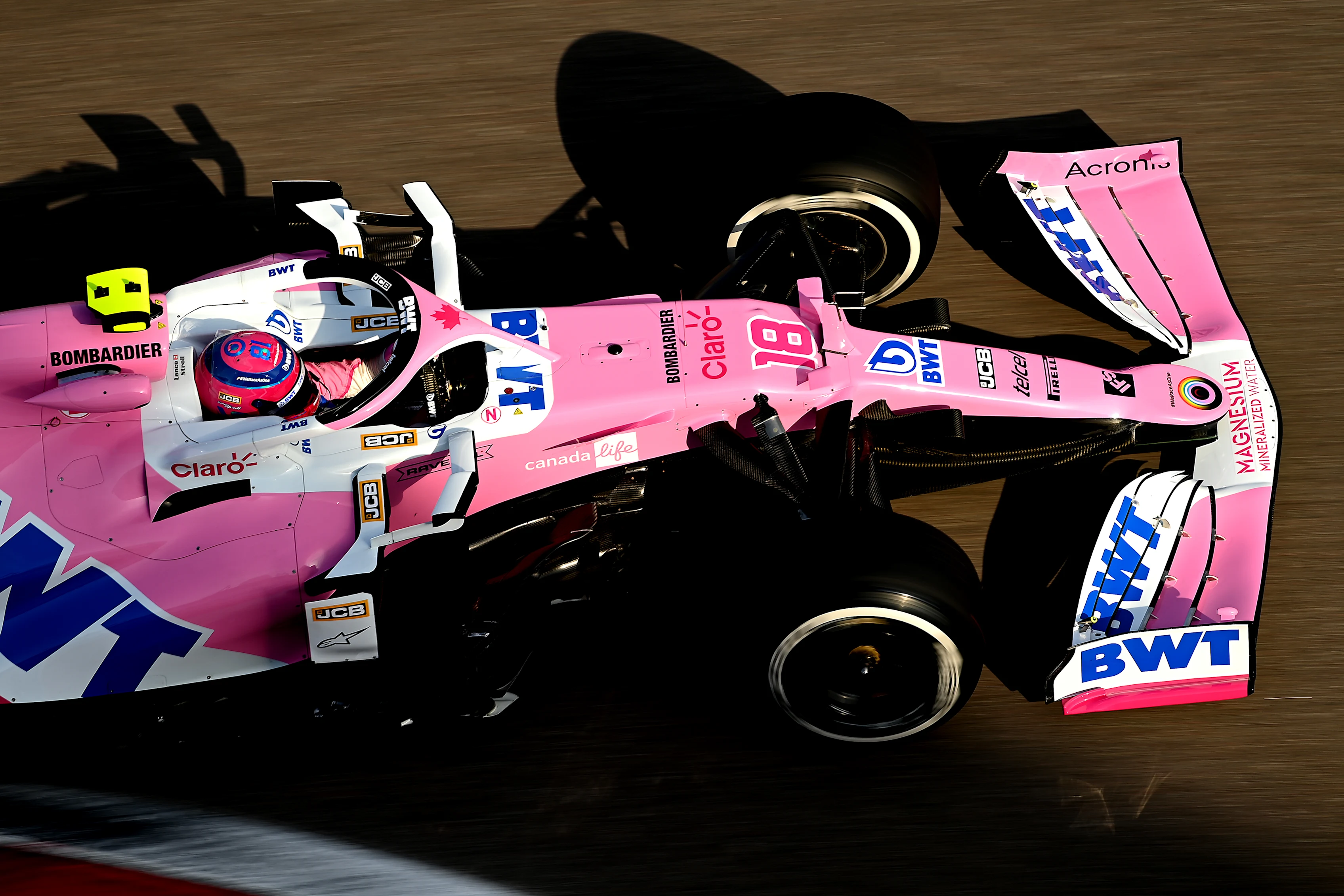 SOCHI, RUSSIA - SEPTEMBER 25: Lance Stroll of Canada driving the (18) Racing Point RP20 Mercedes