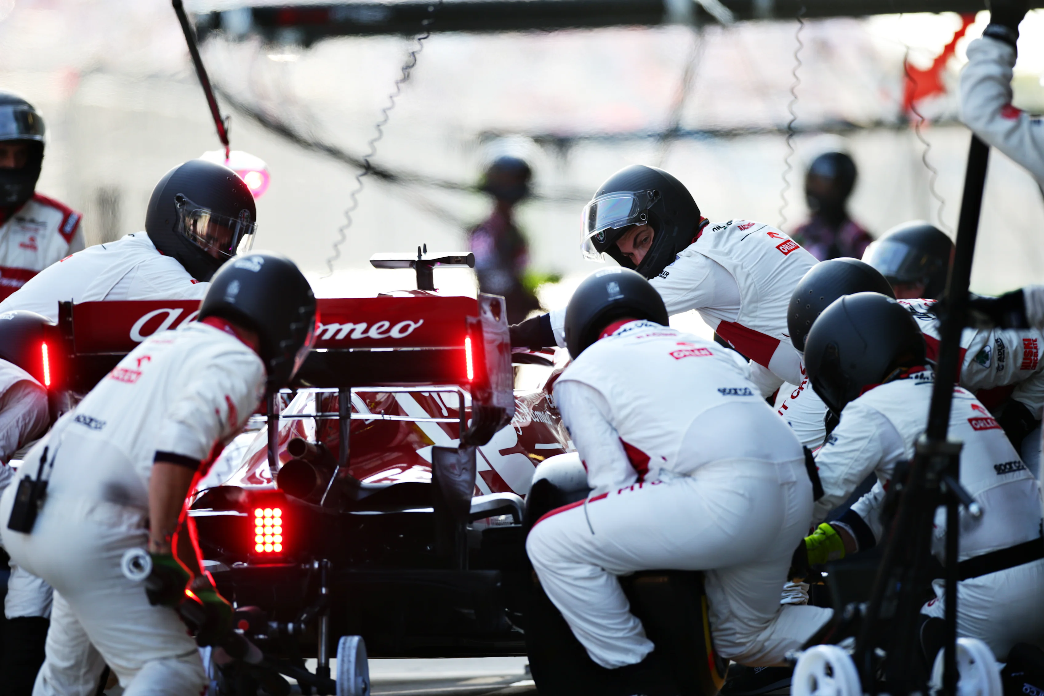 SOCHI, RUSSIA - SEPTEMBER 27: Kimi Raikkonen of Finland driving the (7) Alfa Romeo Racing C39