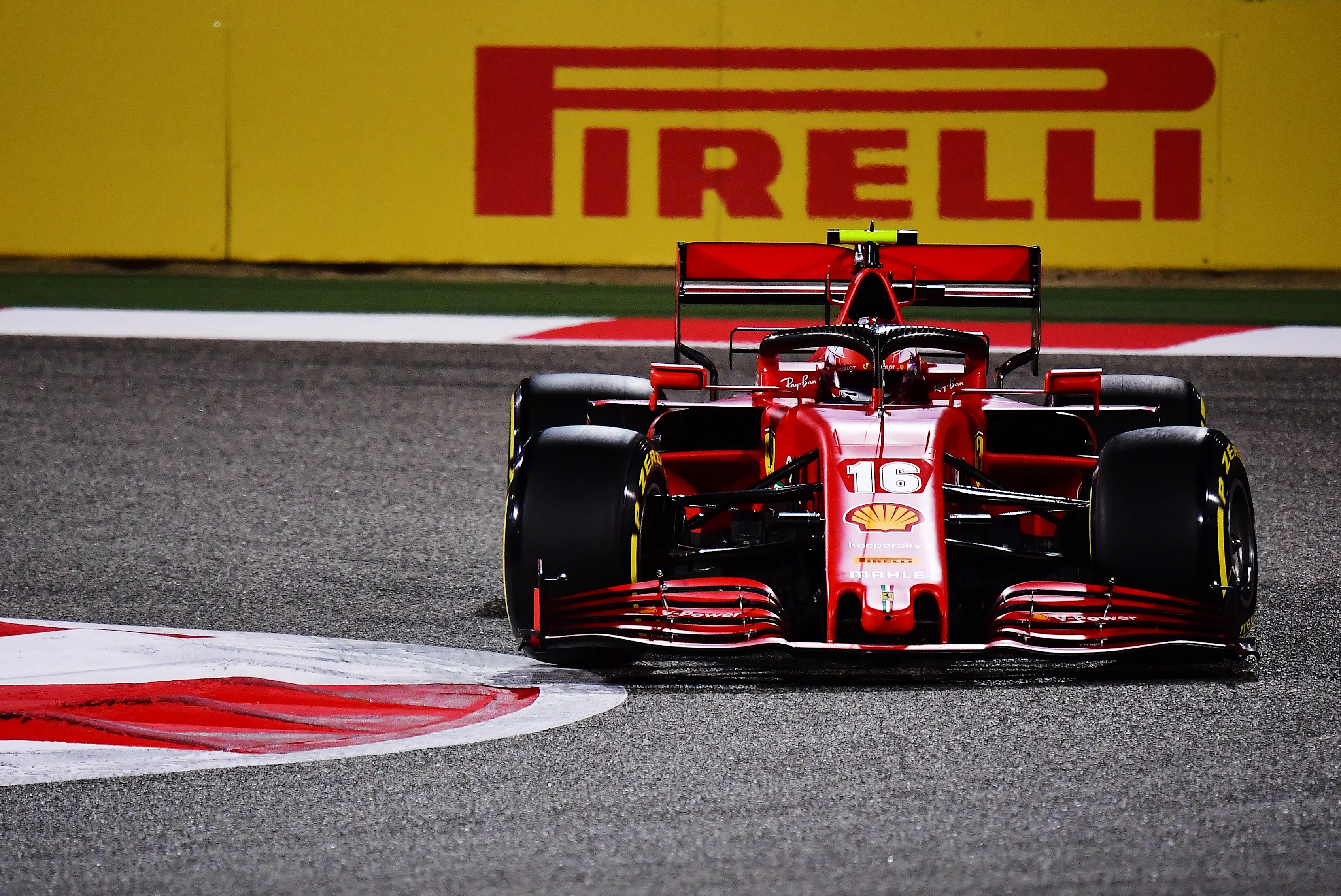 BAHRAIN, BAHRAIN - DECEMBER 04: Charles Leclerc of Monaco driving the (16) Scuderia Ferrari SF1000