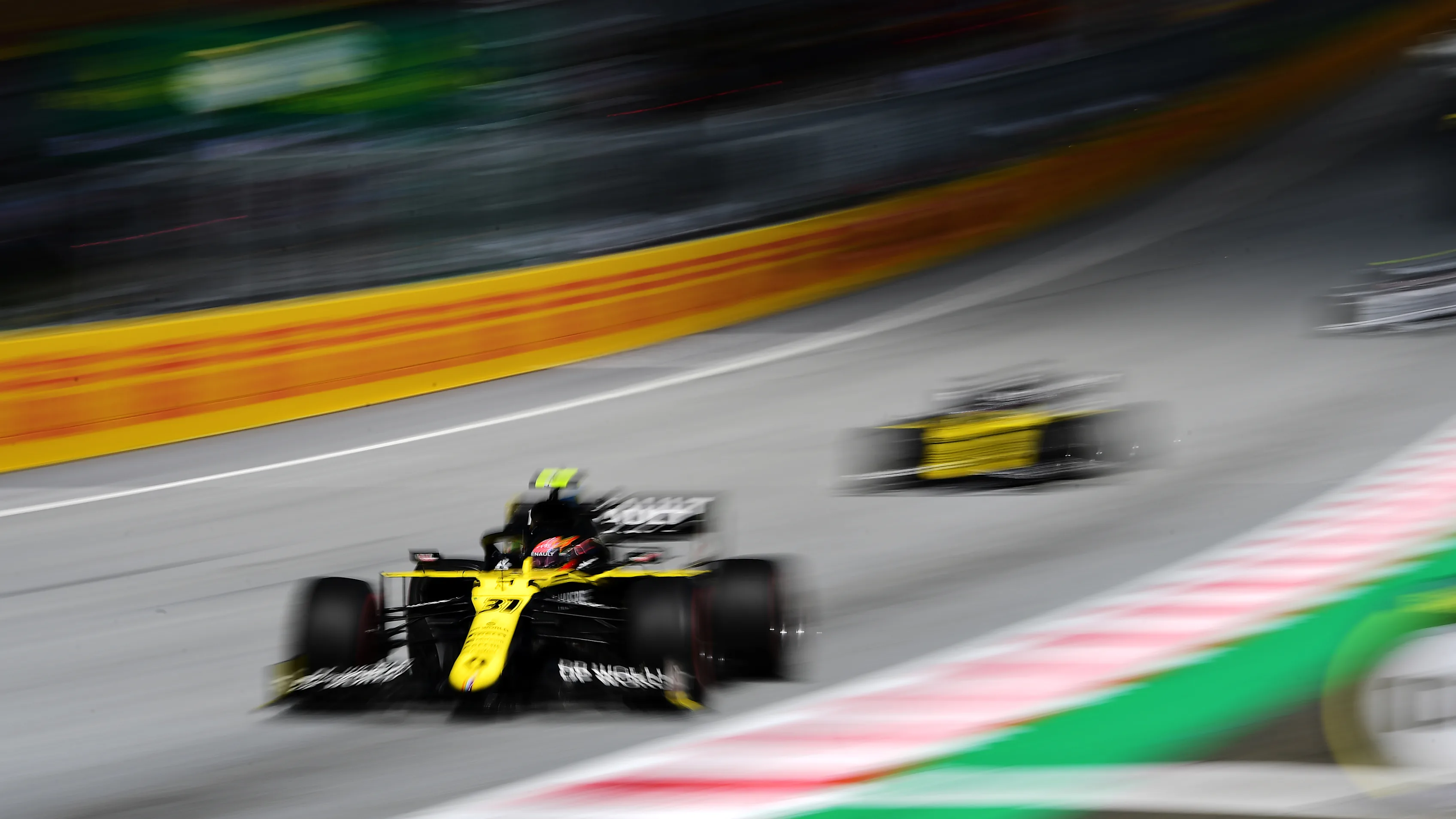 SPIELBERG, AUSTRIA - JULY 12: Esteban Ocon of France driving the (31) Renault Sport Formula One