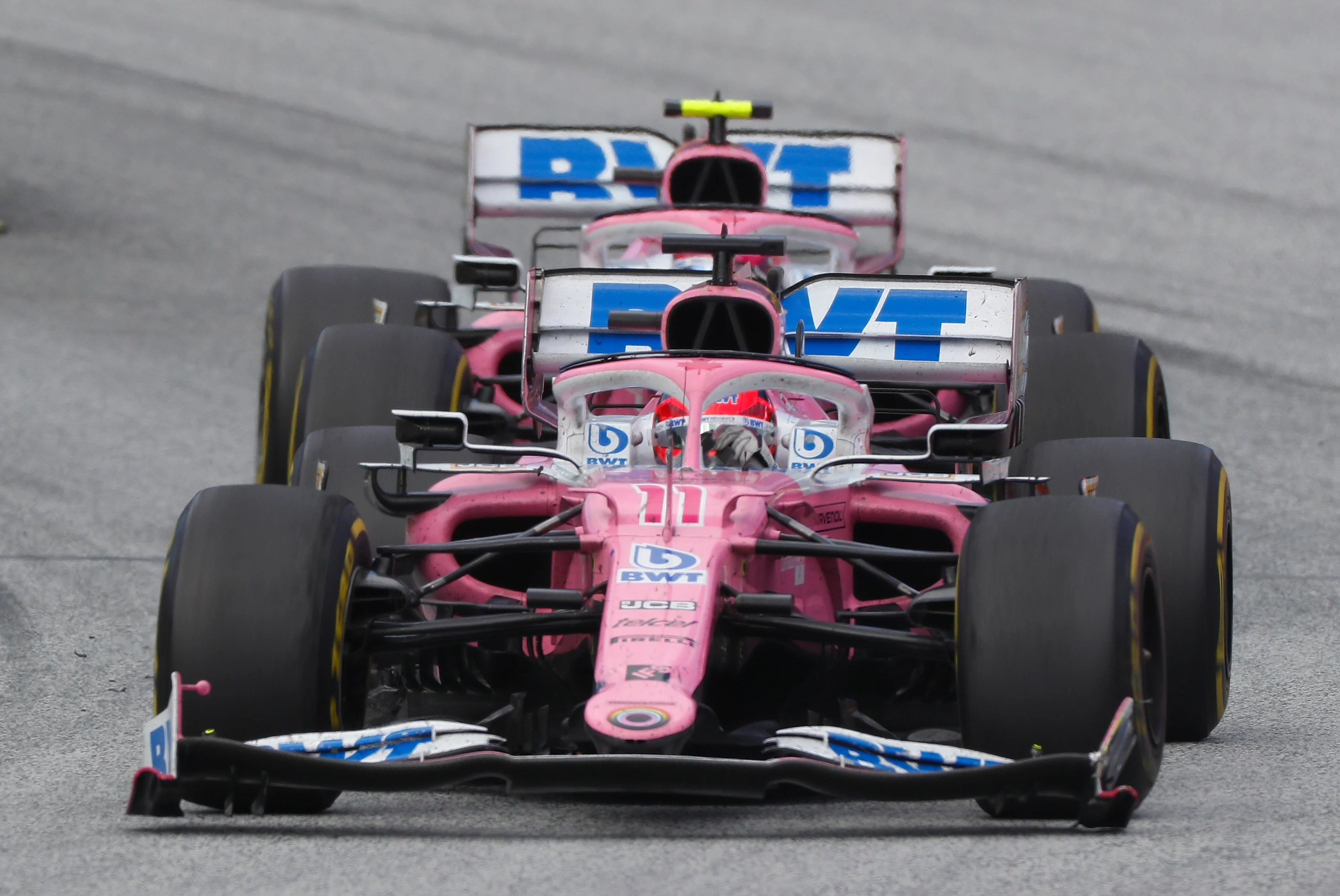 SPIELBERG, AUSTRIA - JULY 12: Sergio Perez of Mexico driving the (11) Racing Point RP20 Mercedes