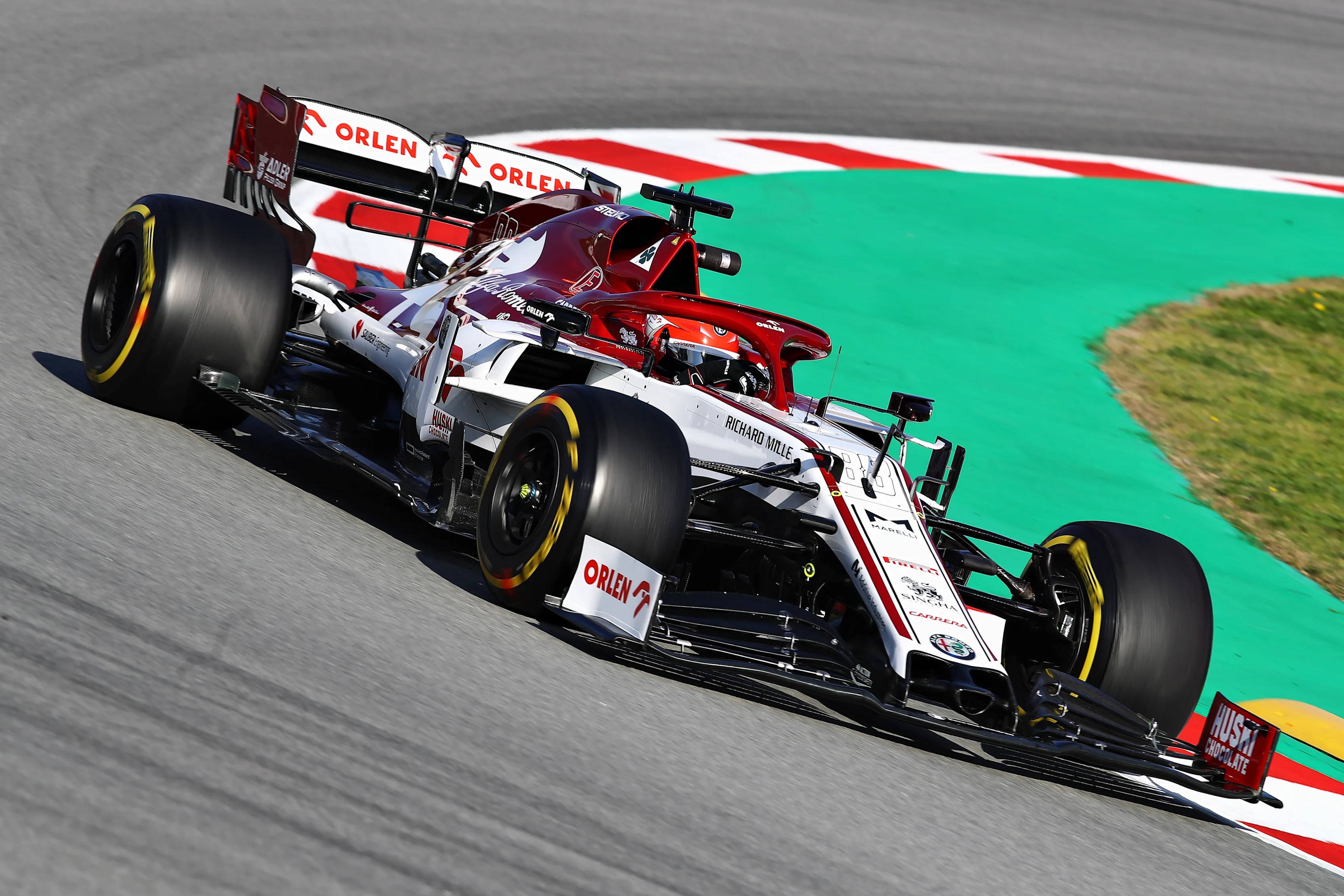 BARCELONA, SPAIN - FEBRUARY 26: Robert Kubica of Poland driving the (88) Alfa Romeo Racing C39
