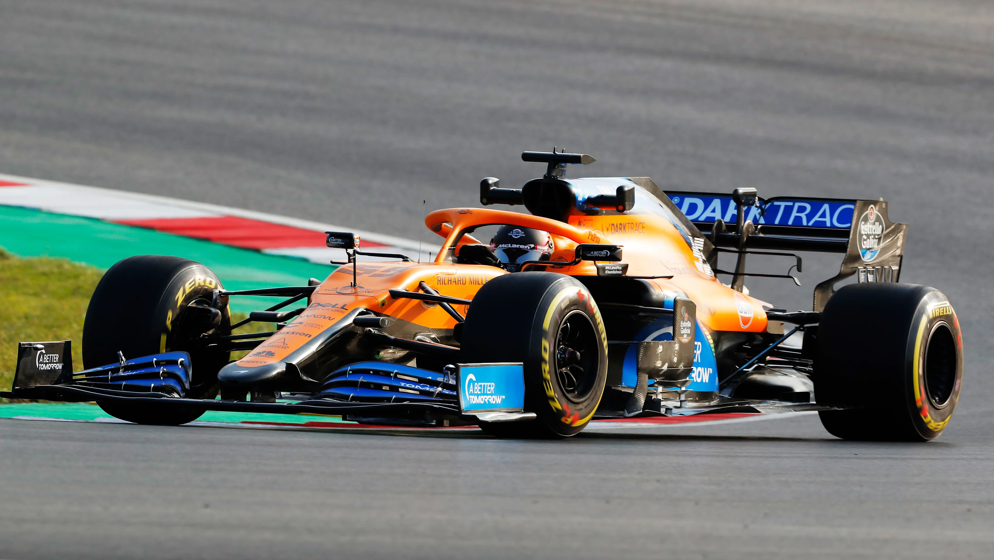 ISTANBUL, TURKEY - NOVEMBER 13: Carlos Sainz of Spain driving the (55) McLaren F1 Team MCL35