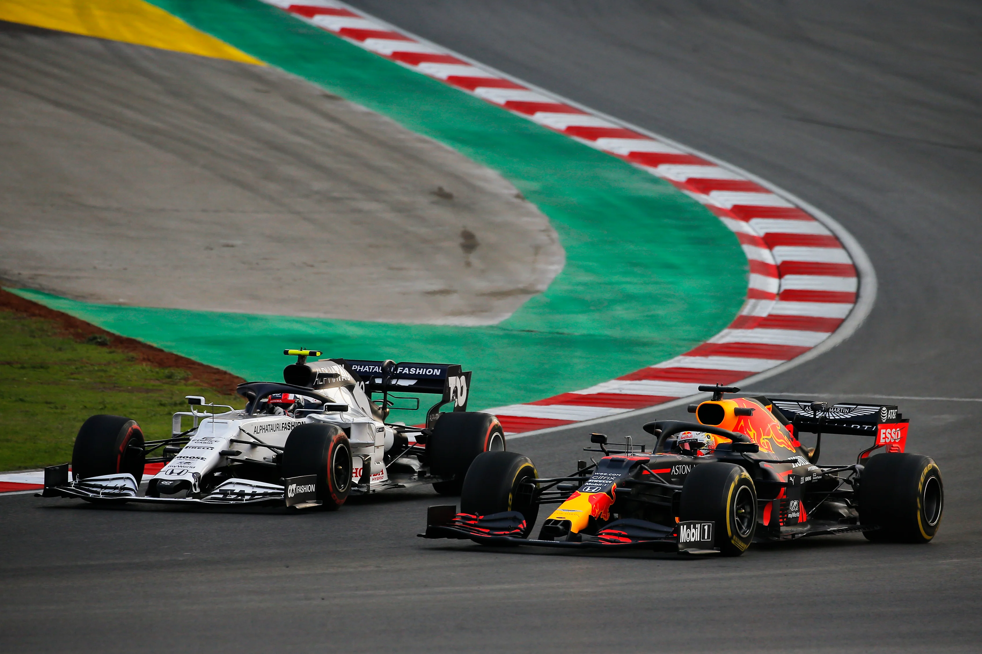 ISTANBUL, TURKEY - NOVEMBER 13: Max Verstappen of the Netherlands driving the (33) Aston Martin Red