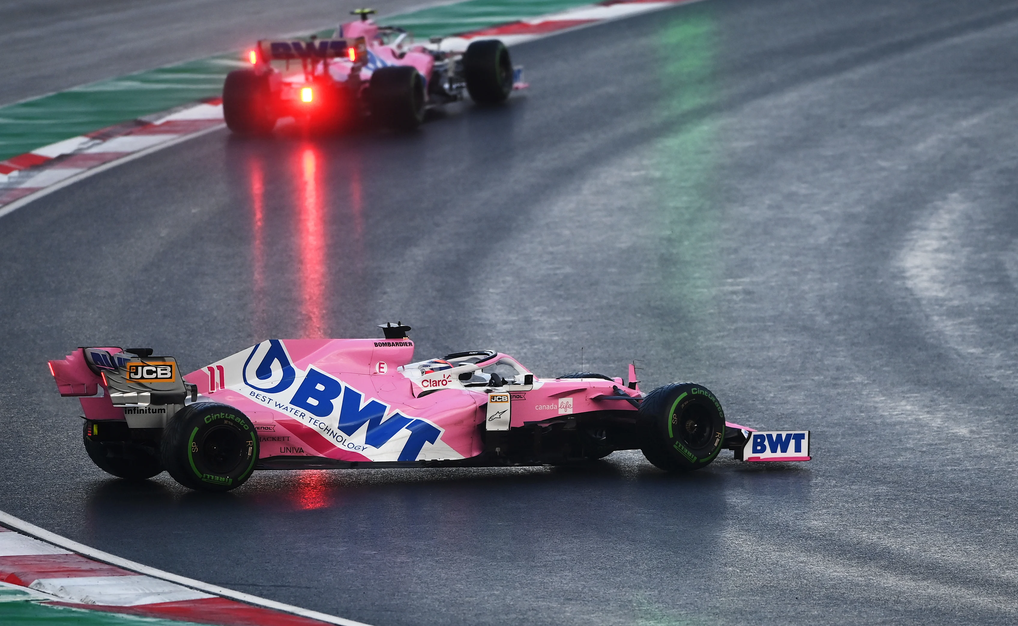 ISTANBUL, TURKEY - NOVEMBER 14: Sergio Perez of Mexico driving the (11) Racing Point RP20 Mercedes