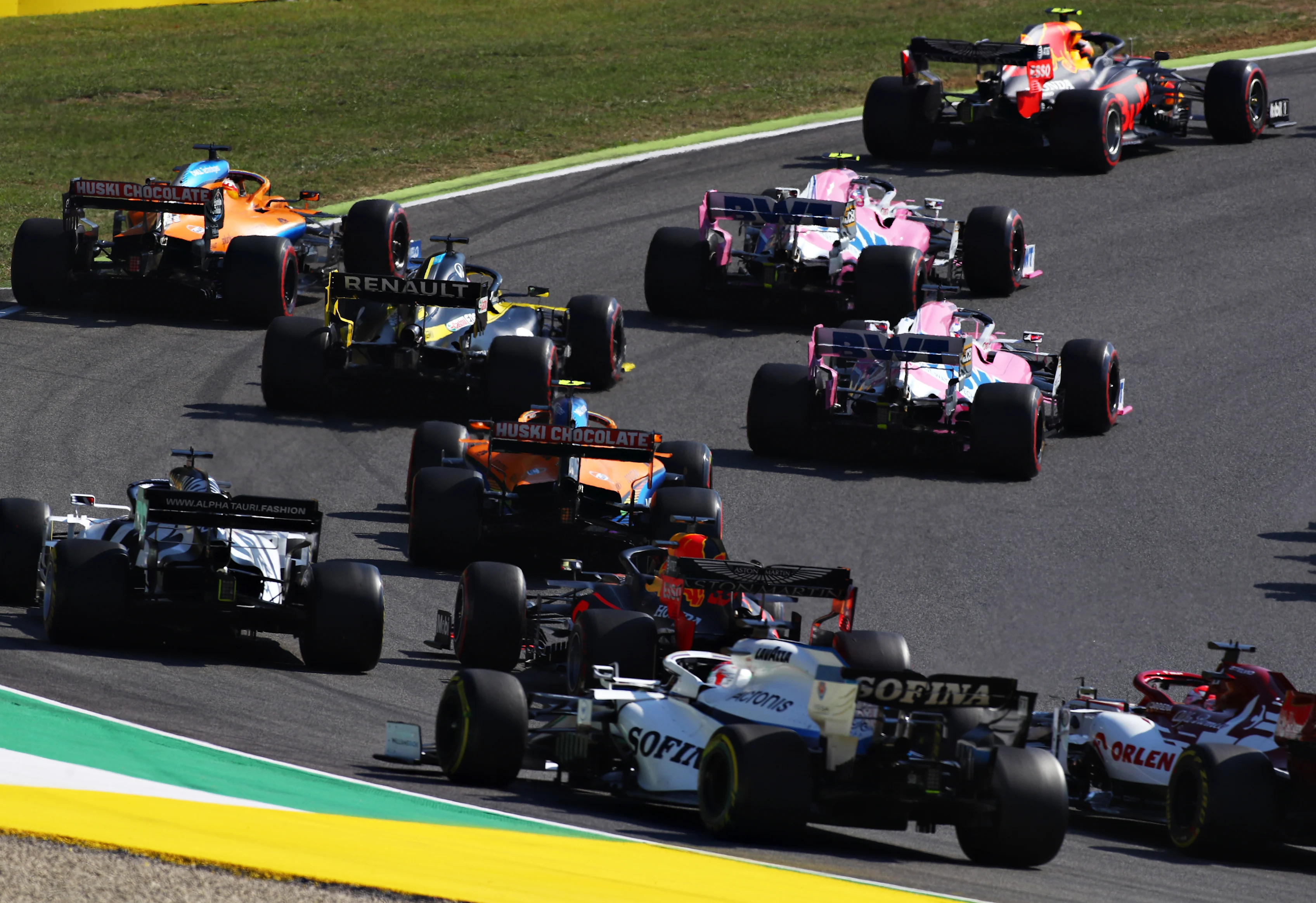 SCARPERIA, ITALY - SEPTEMBER 13: A general view of the start during the F1 Grand Prix of Tuscany at