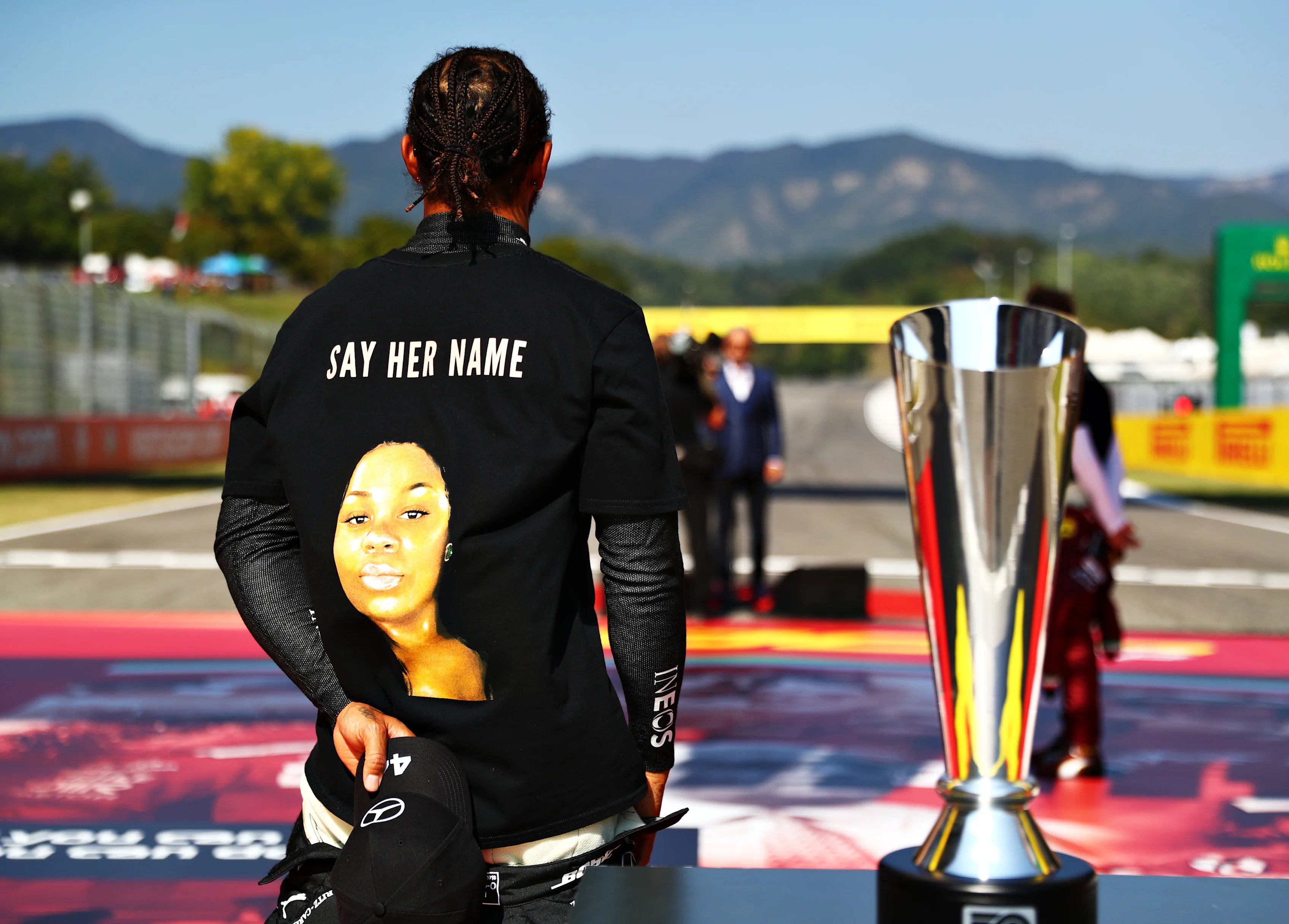 SCARPERIA, ITALY - SEPTEMBER 13: Lewis Hamilton of Great Britain and Mercedes GP is pictured