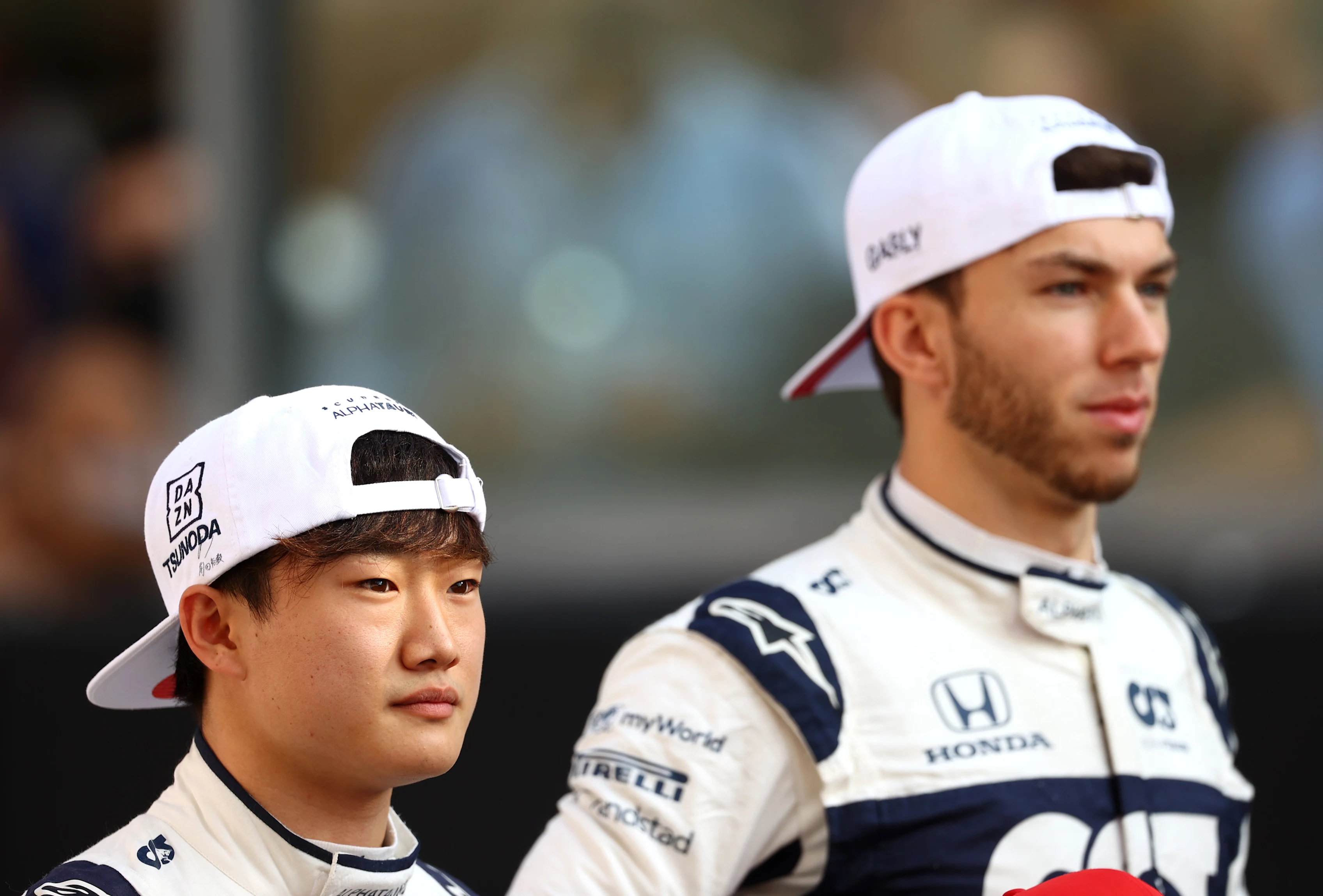 ABU DHABI, UNITED ARAB EMIRATES - DECEMBER 12: Yuki Tsunoda of Japan and Scuderia AlphaTauri and