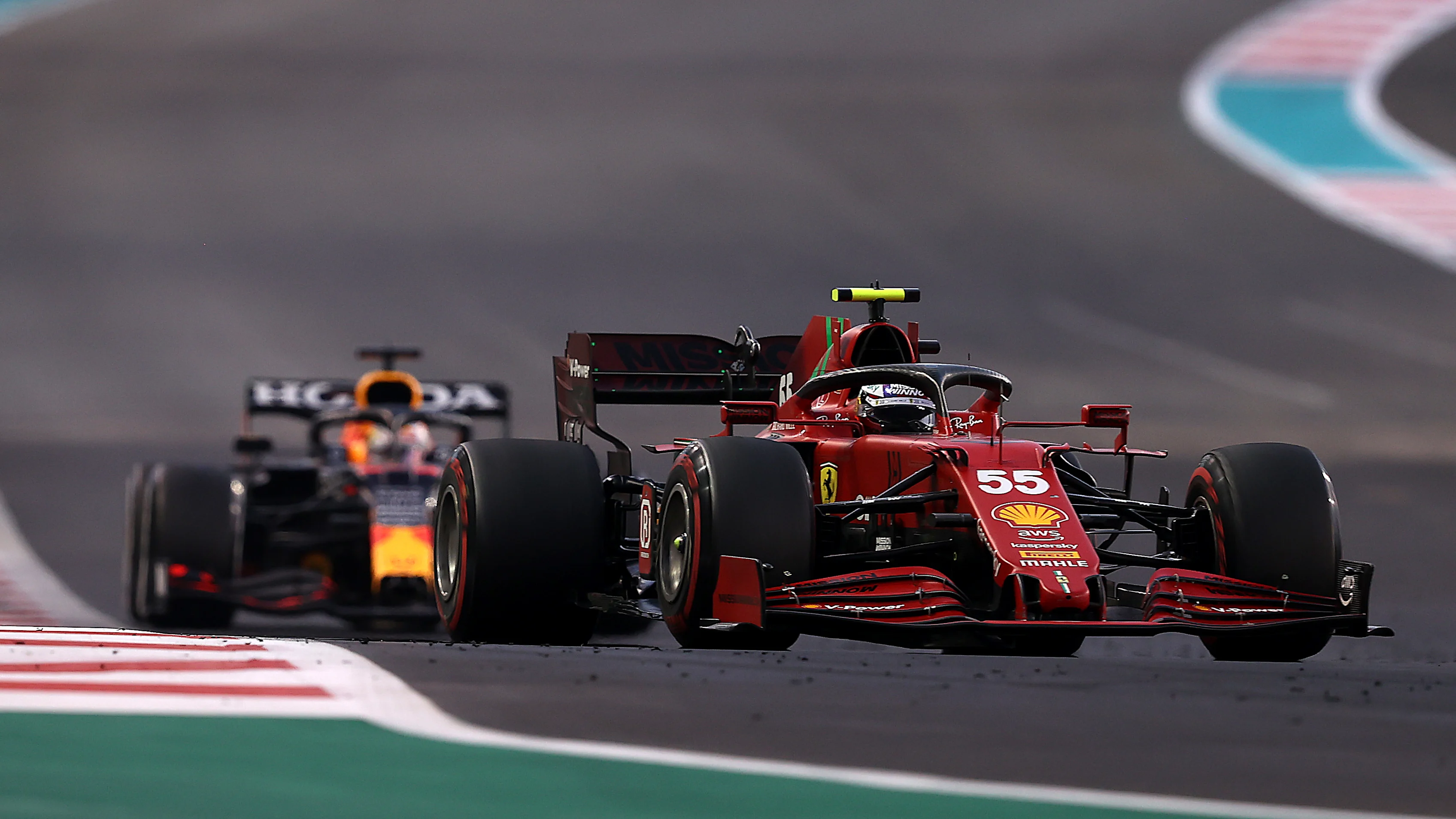 ABU DHABI, UNITED ARAB EMIRATES - DECEMBER 12:Carlos Sainz of Spain driving the (55) Scuderia