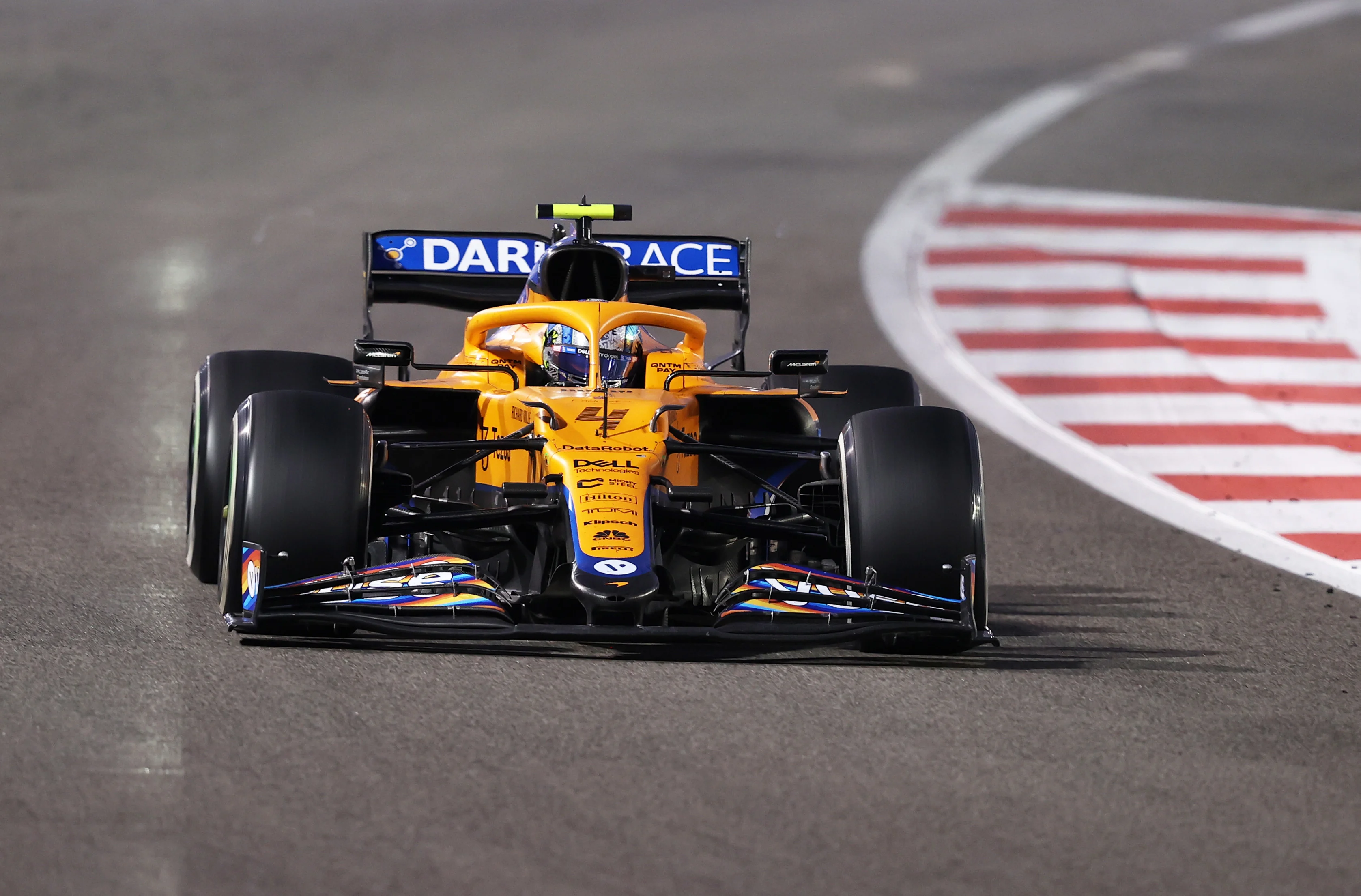 ABU DHABI, UNITED ARAB EMIRATES - DECEMBER 12: Lando Norris of Great Britain driving the (4)