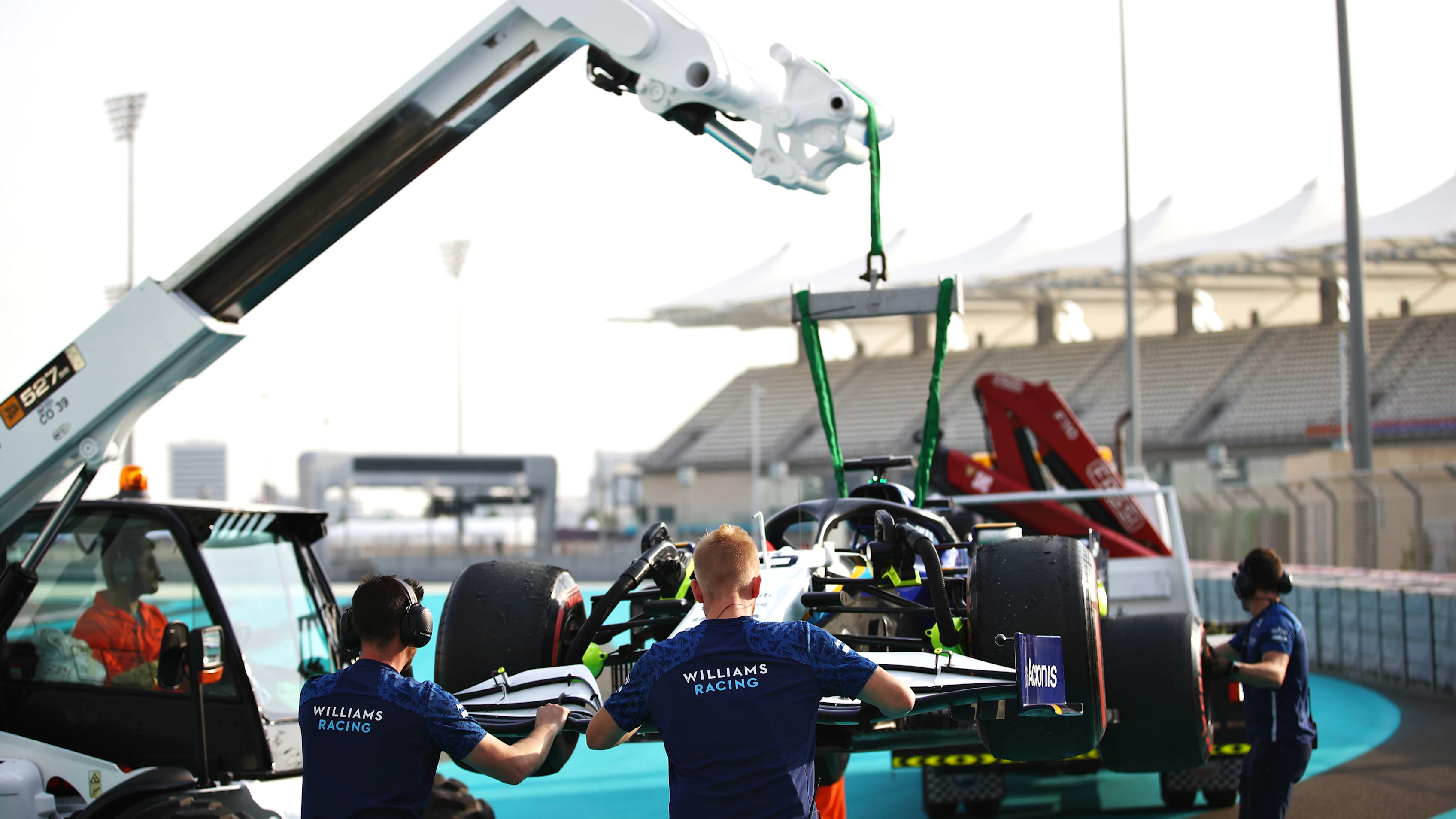 ABU DHABI, UNITED ARAB EMIRATES - DECEMBER 14: The car of Logan Sargeant of United States and