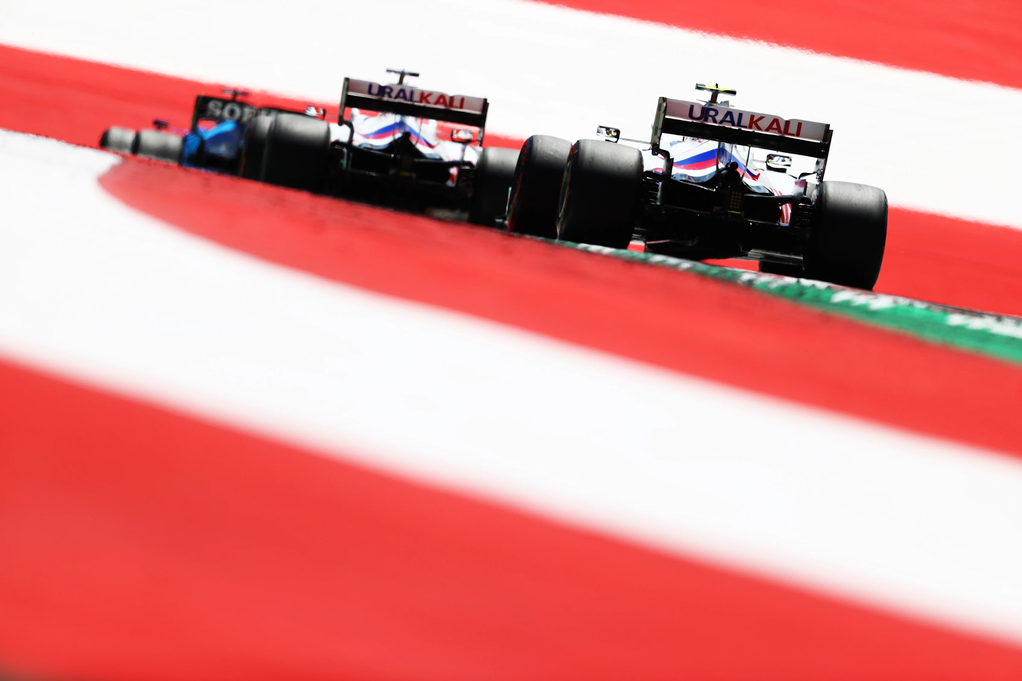 SPIELBERG, AUSTRIA - JULY 03: Mick Schumacher of Germany driving the (47) Haas F1 Team VF-21