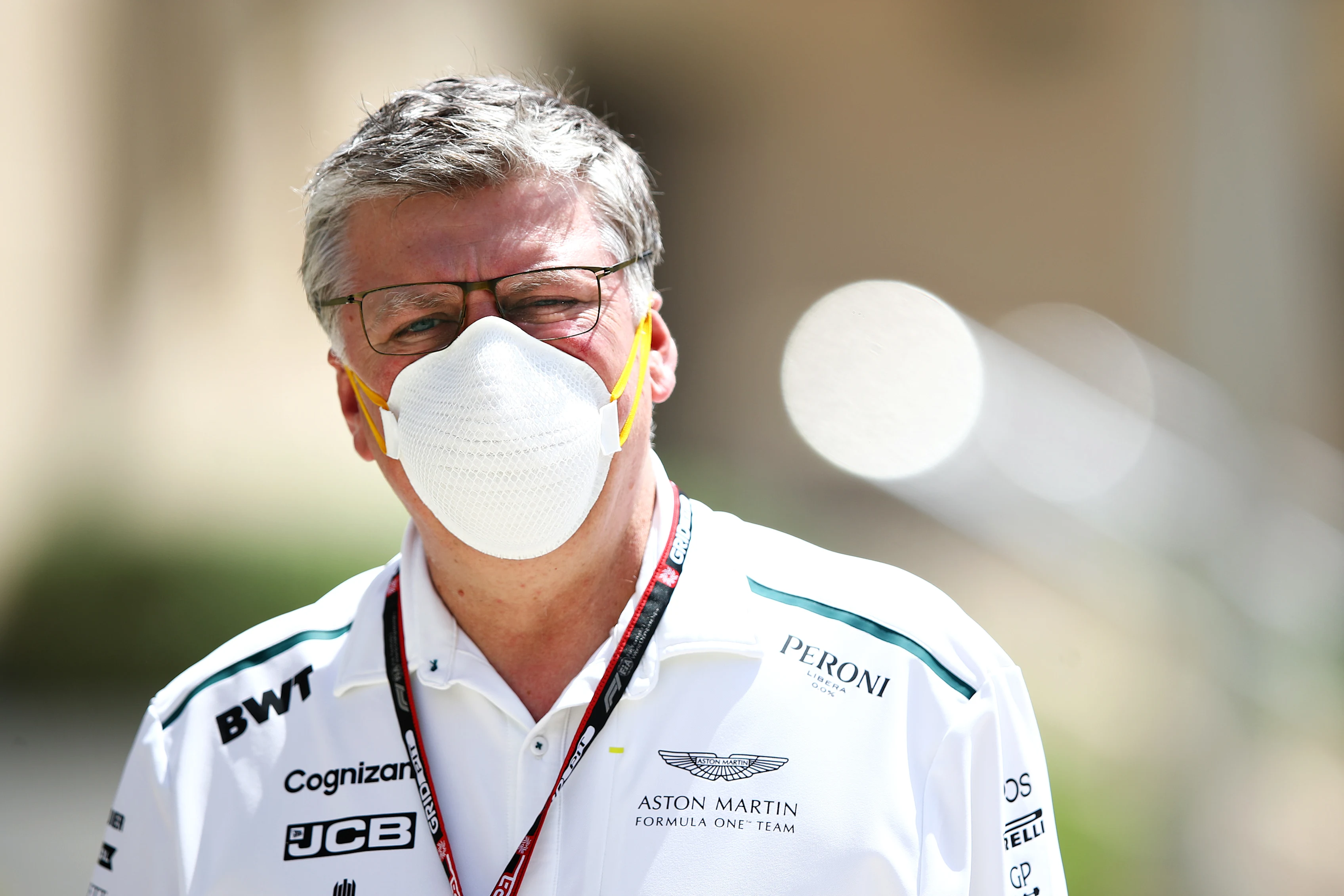 BAHRAIN, BAHRAIN - MARCH 27: Otmar Szafnauer, Team Principal and Chief Executive Officer of Aston