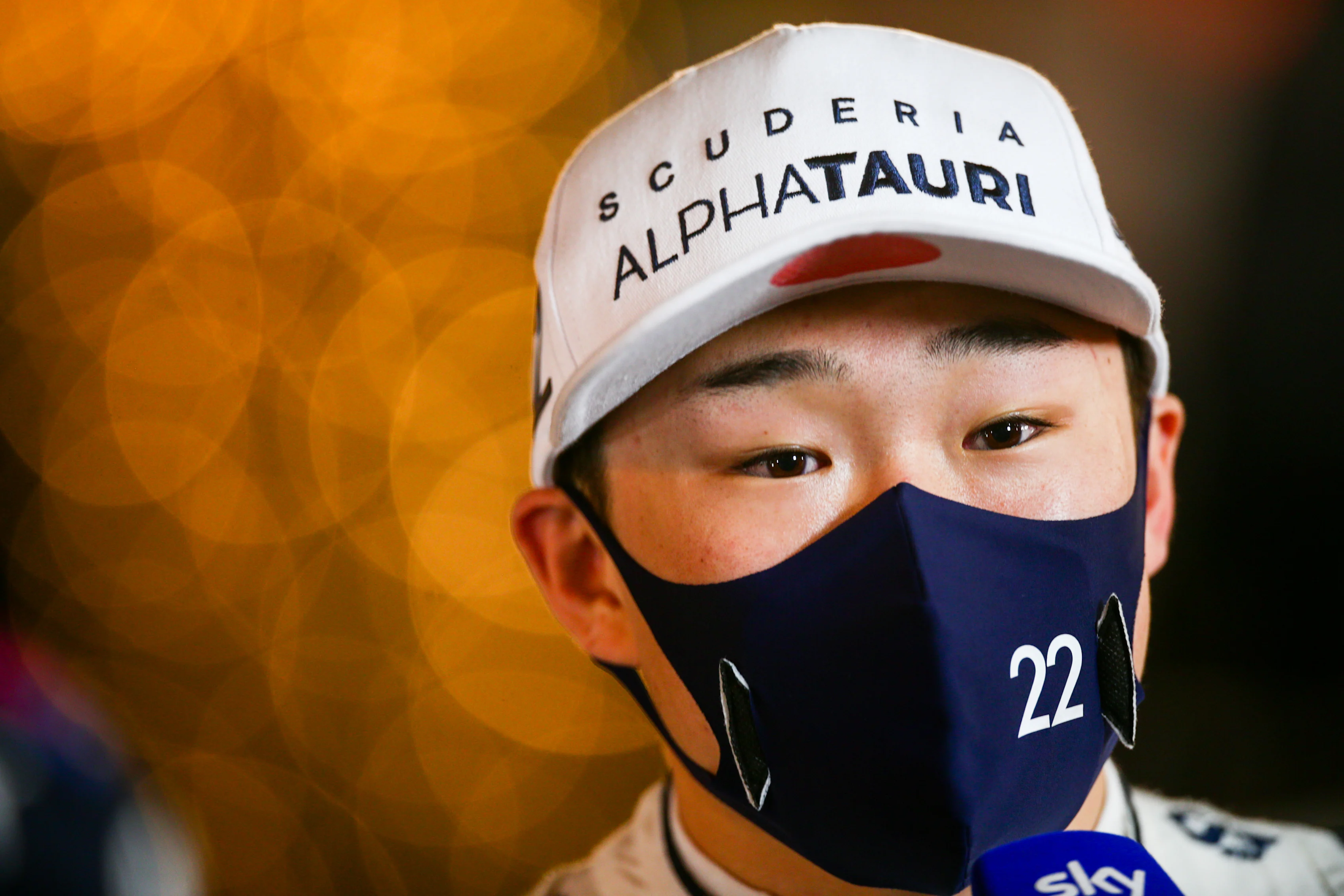 BAHRAIN, BAHRAIN - MARCH 28: Yuki Tsunoda of Scuderia AlphaTauri and Japan during the F1 Grand