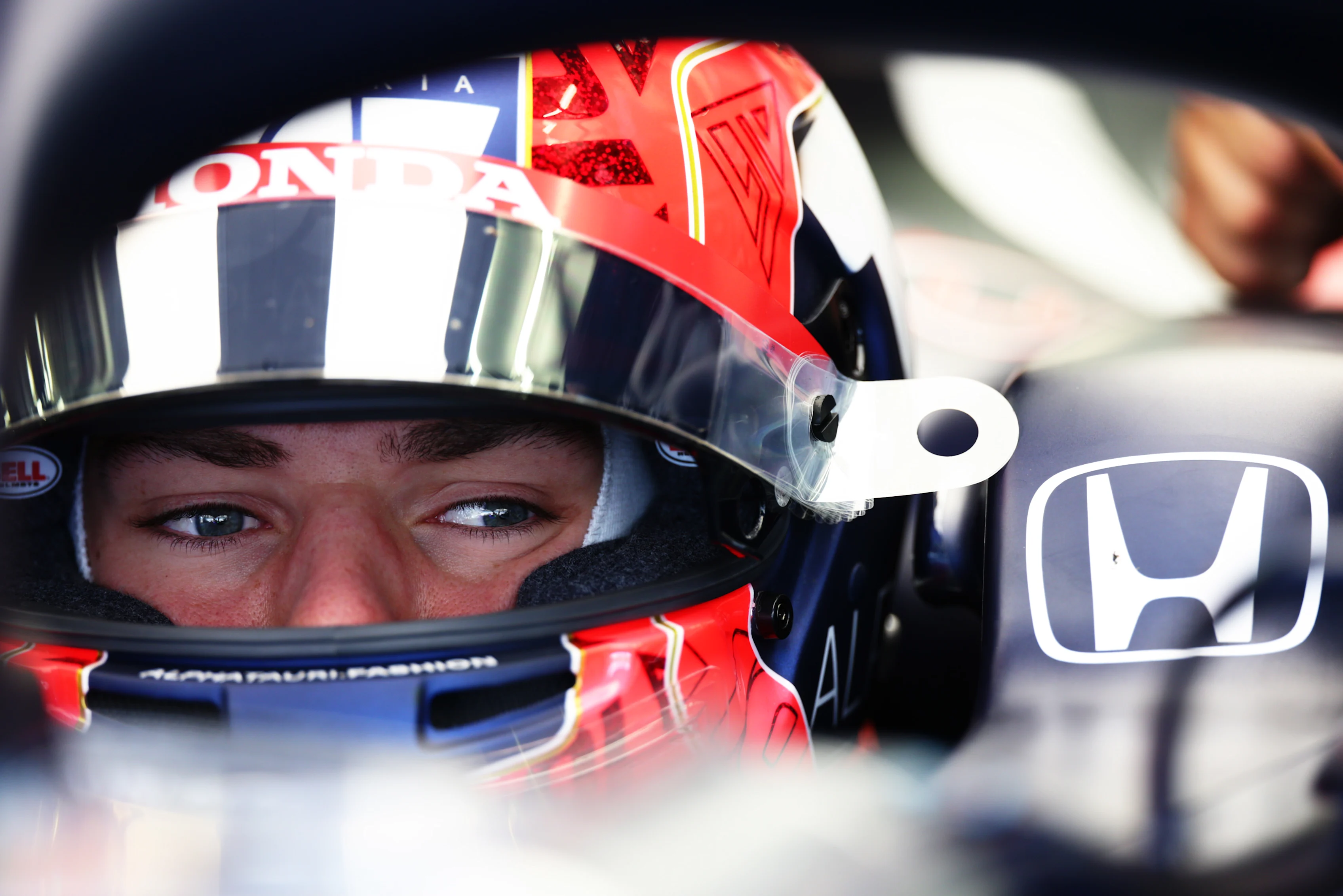 BAHRAIN, BAHRAIN - MARCH 12: Pierre Gasly of France and Scuderia AlphaTauri prepares to drive in