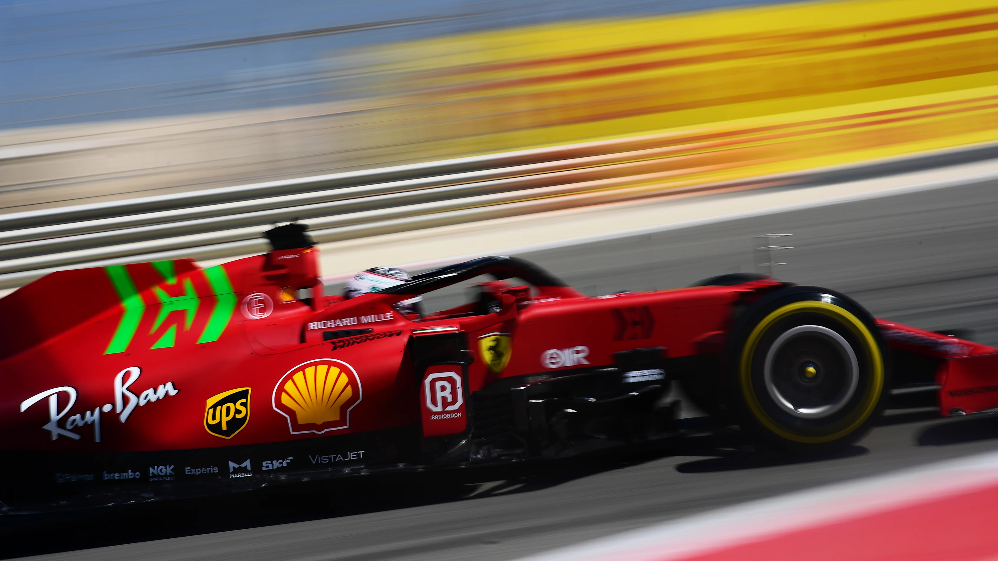 BAHRAIN, BAHRAIN - MARCH 14: Charles Leclerc of Monaco driving the (16) Scuderia Ferrari SF21
