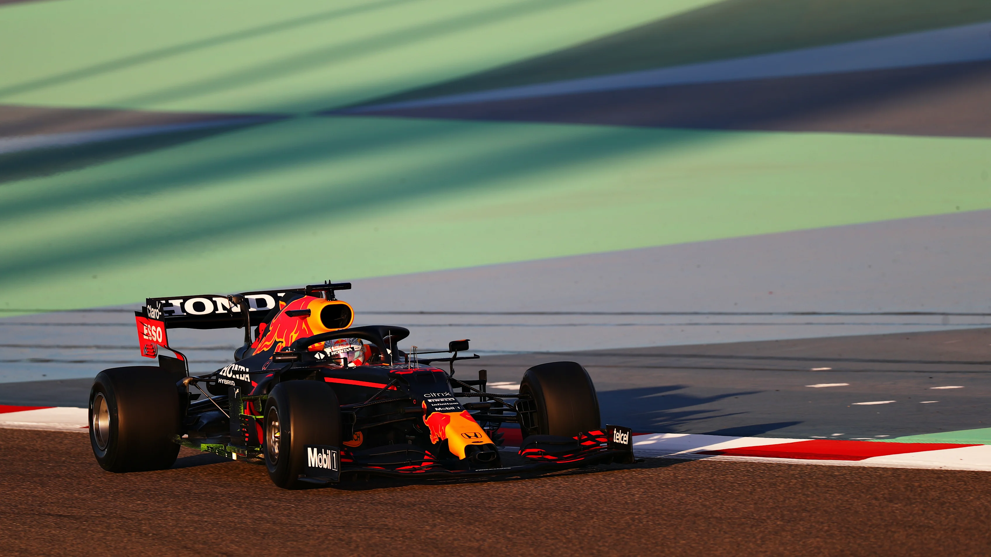 BAHRAIN, BAHRAIN - MARCH 14: Max Verstappen of the Netherlands driving the (33) Red Bull Racing
