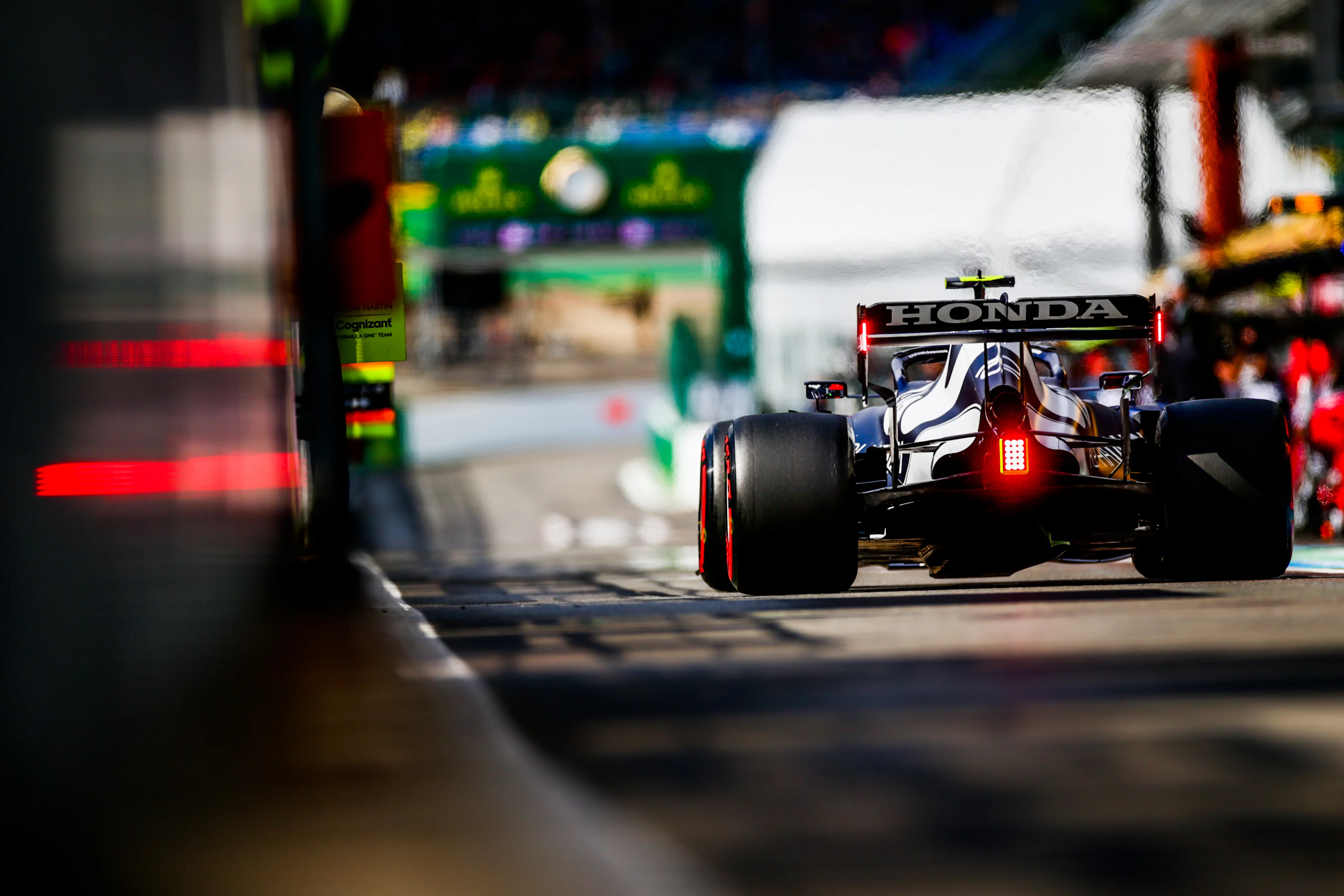 SPA, BELGIUM - AUGUST 27: Pierre Gasly of Scuderia AlphaTauri and France  during practice ahead of