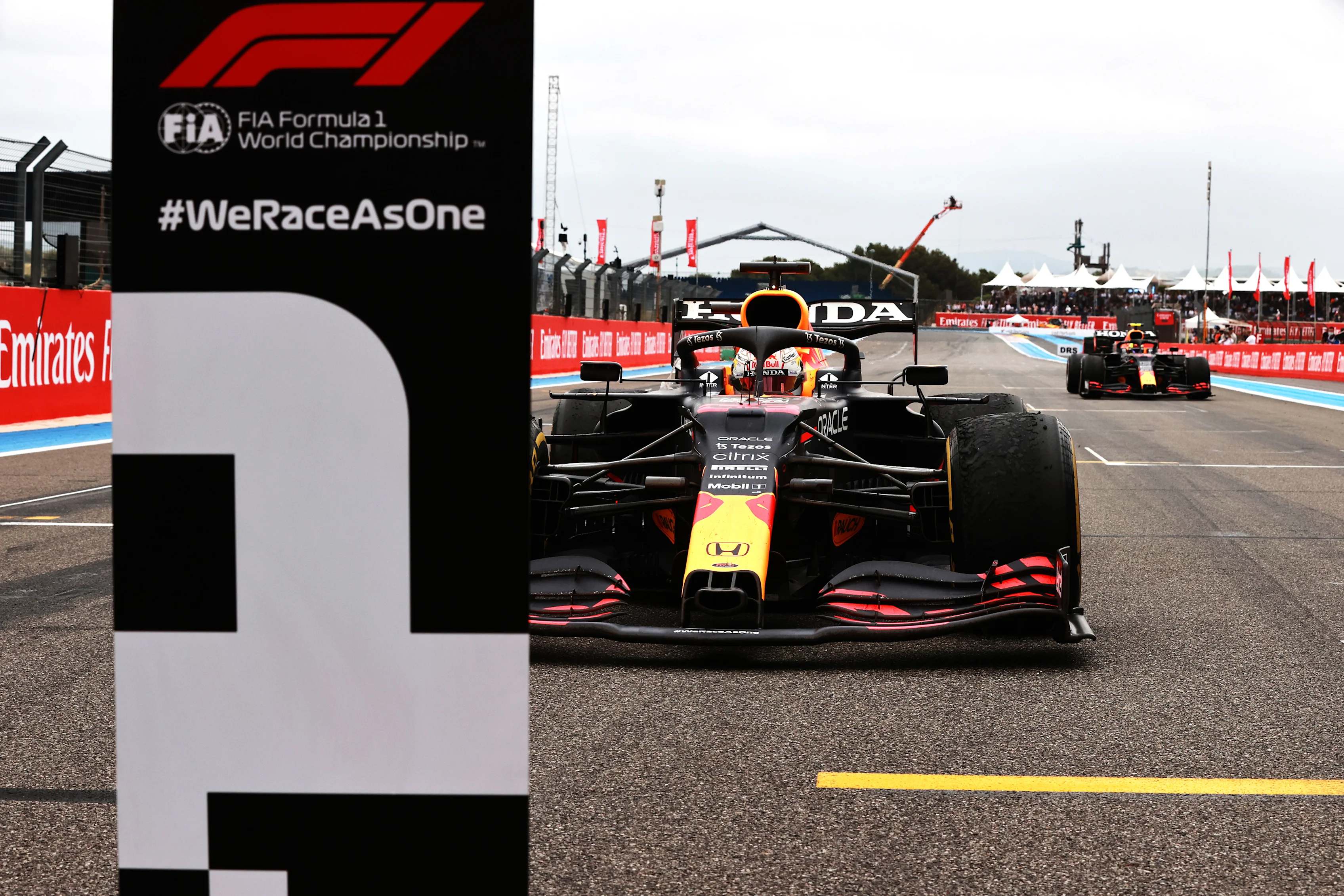 LE CASTELLET, FRANCE - JUNE 20: Race winner Max Verstappen of Netherlands and Red Bull Racing