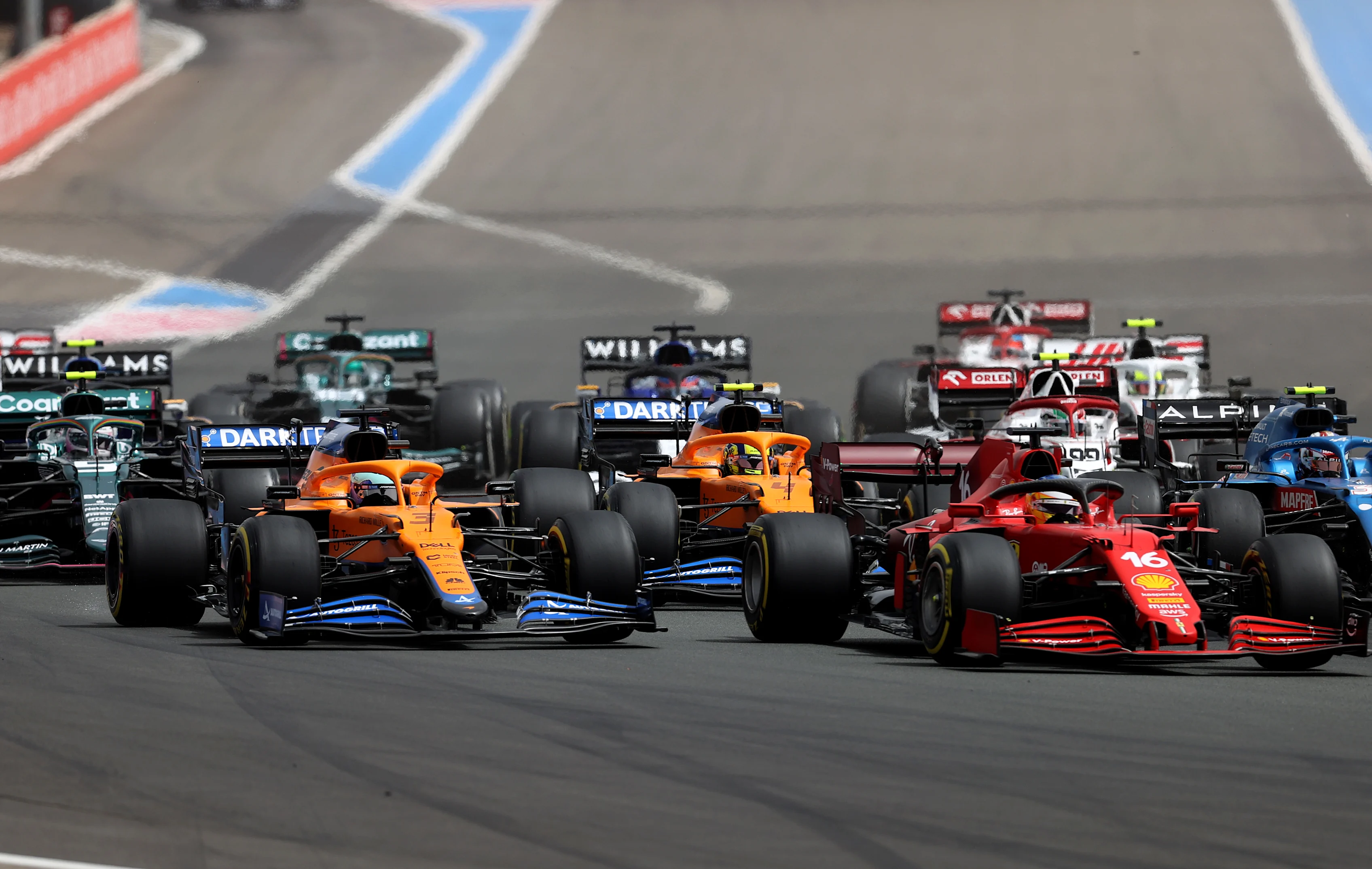 LE CASTELLET, FRANCE - JUNE 20: Charles Leclerc of Monaco driving the (16) Scuderia Ferrari SF21