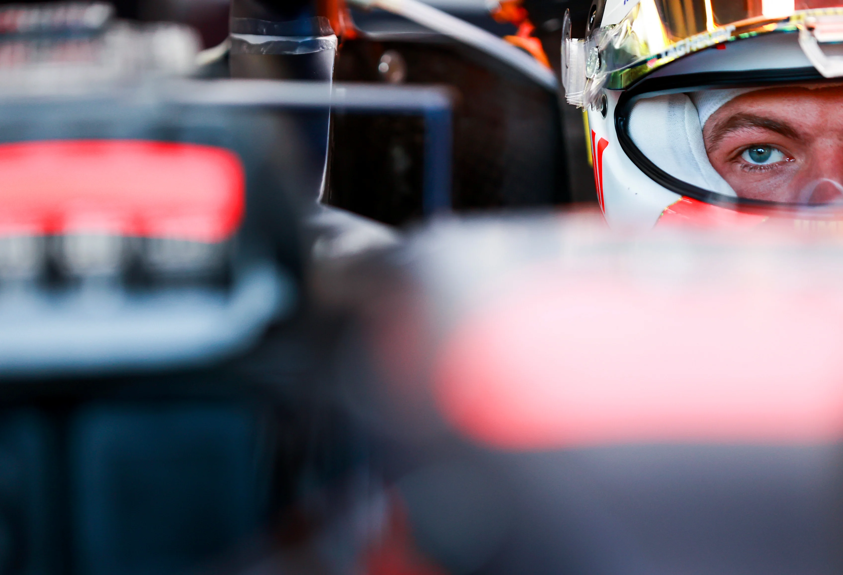 NORTHAMPTON, ENGLAND - JULY 16: Max Verstappen of Netherlands and Red Bull Racing prepares to drive