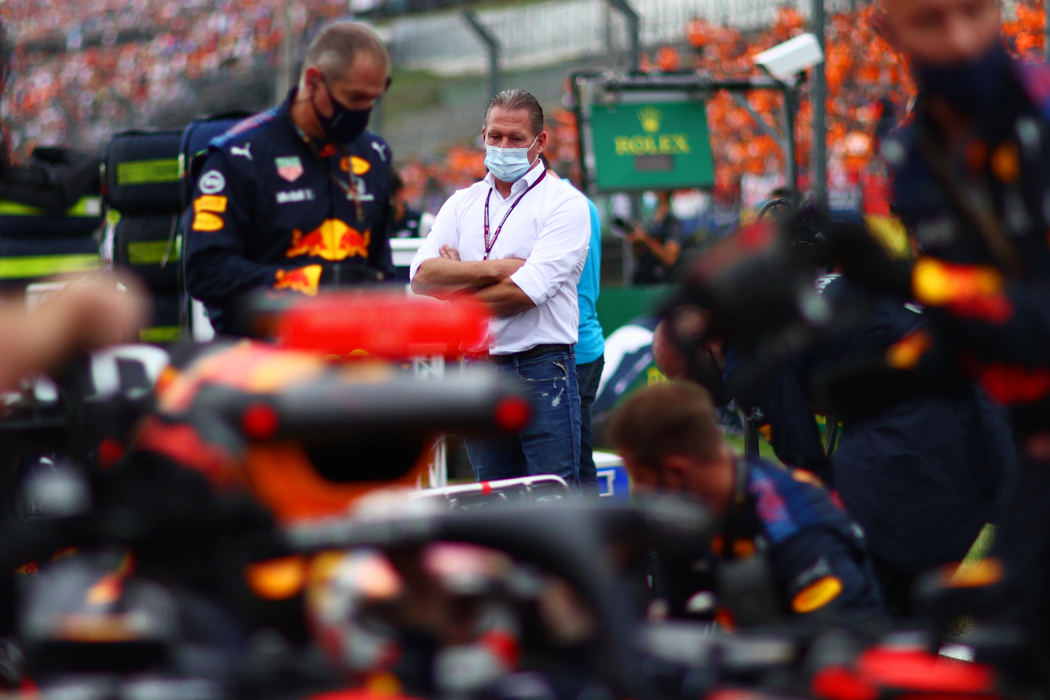 BUDAPEST, HUNGARY - AUGUST 01: Jos Verstappen, father of Max Verstappen of the Netherlands and Red