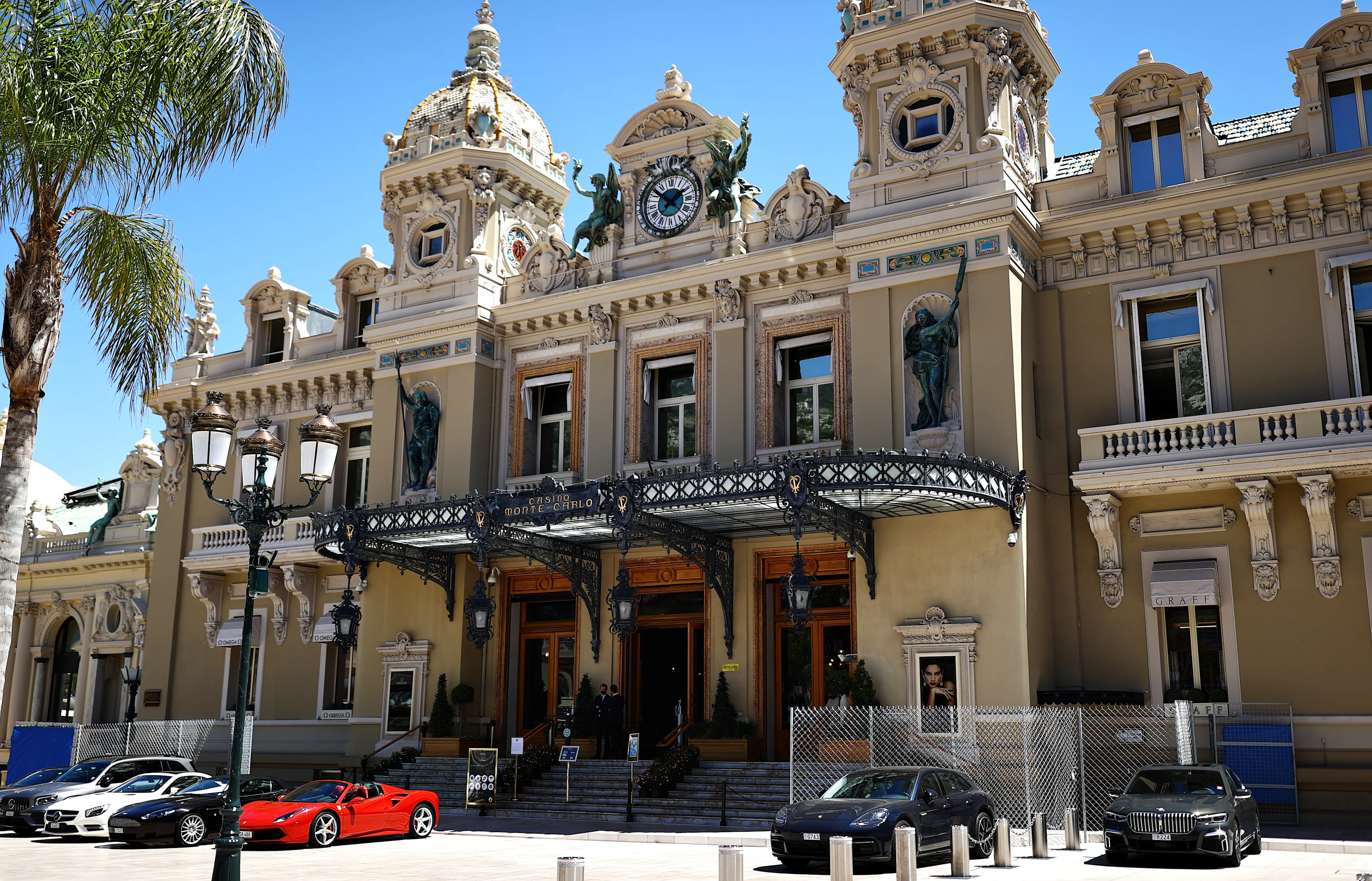 MONTE-CARLO, MONACO - MAY 19: A general view of Monte Carlo Casino during previews ahead of the F1