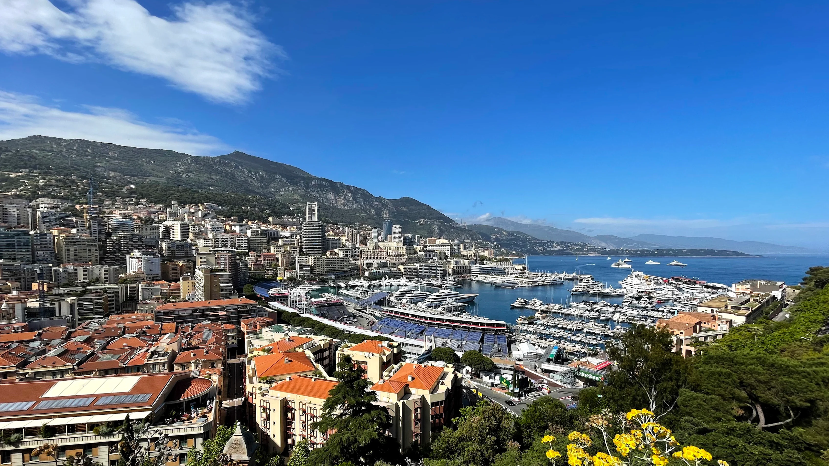 MONTE-CARLO, MONACO - MAY 19: (EDITORS NOTE: Image was created with a smartphone.) A general view