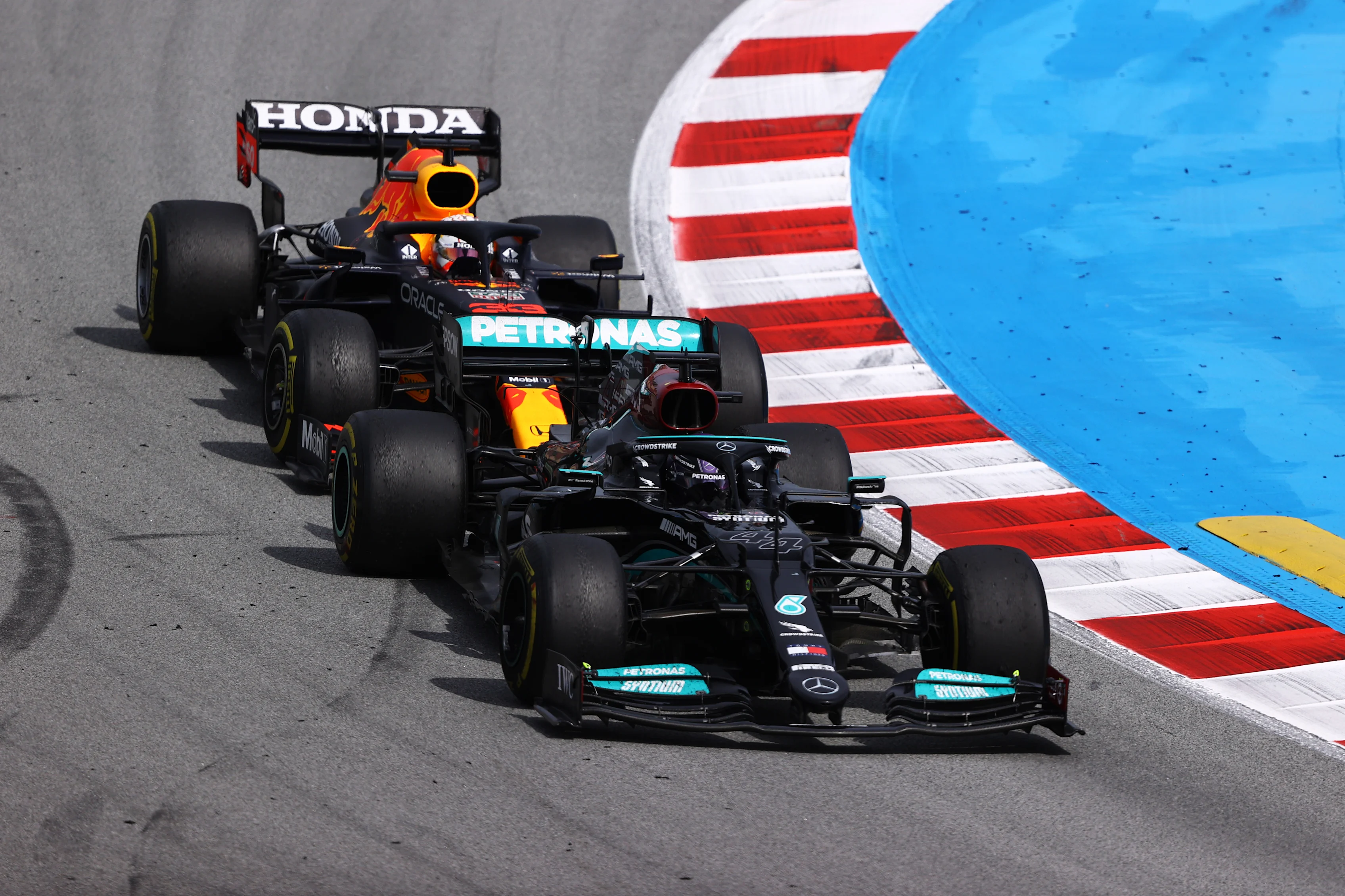 BARCELONA, SPAIN - MAY 09: Lewis Hamilton of Great Britain driving the (44) Mercedes AMG Petronas