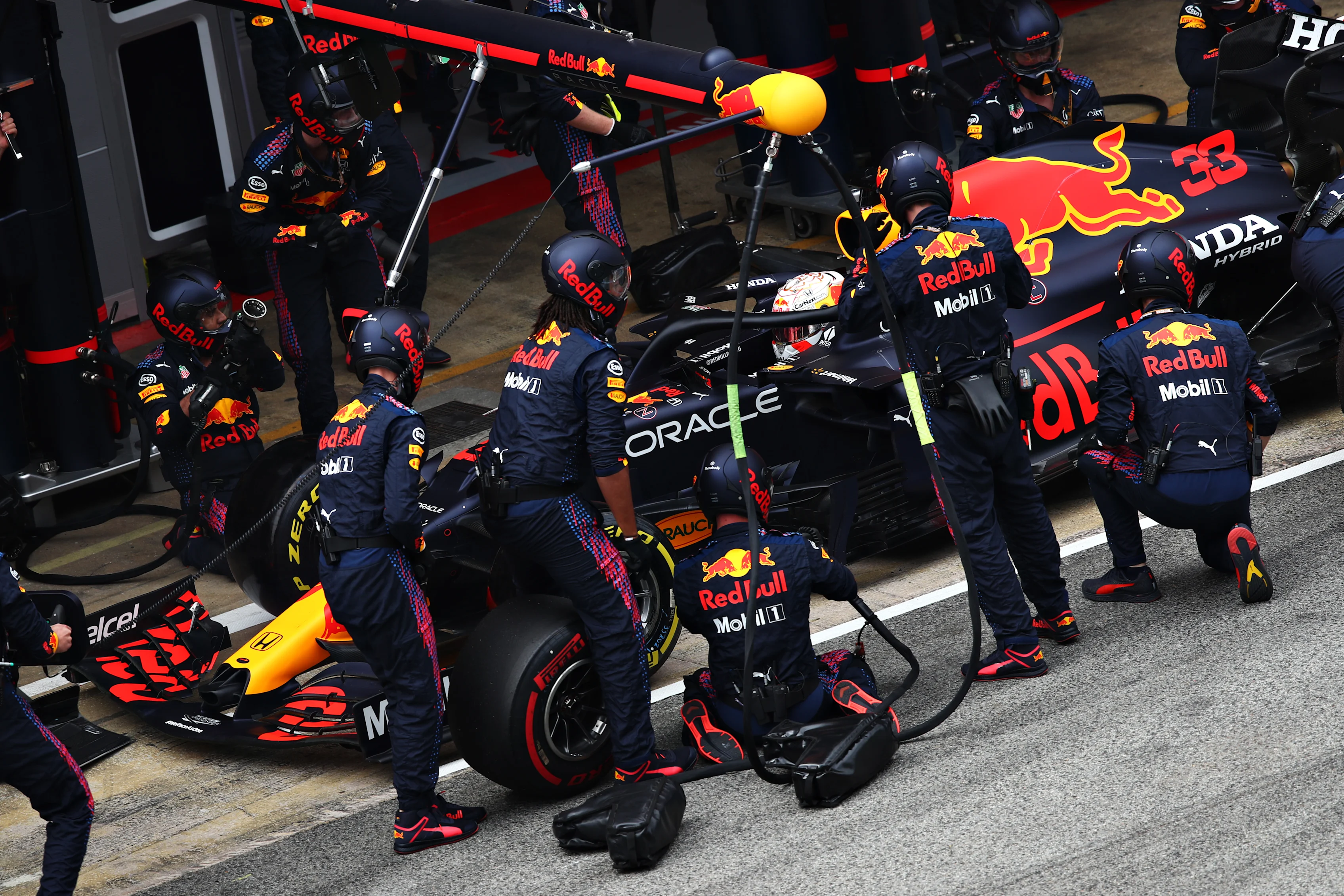 BARCELONA, SPAIN - MAY 09: Max Verstappen of the Netherlands driving the (33) Red Bull Racing RB16B