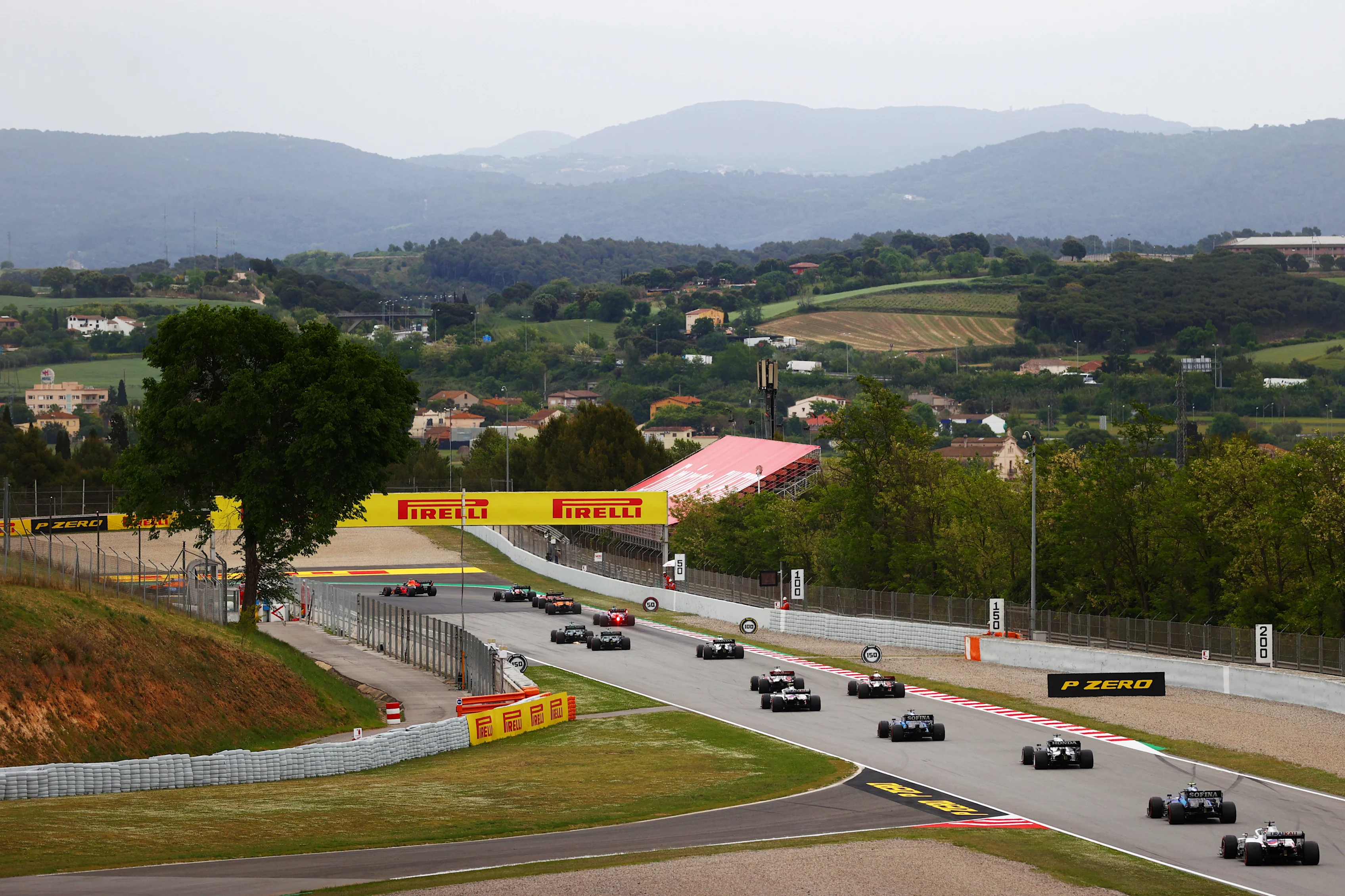 BARCELONA, SPAIN - MAY 09: A general view of the action on track during the F1 Grand Prix of Spain
