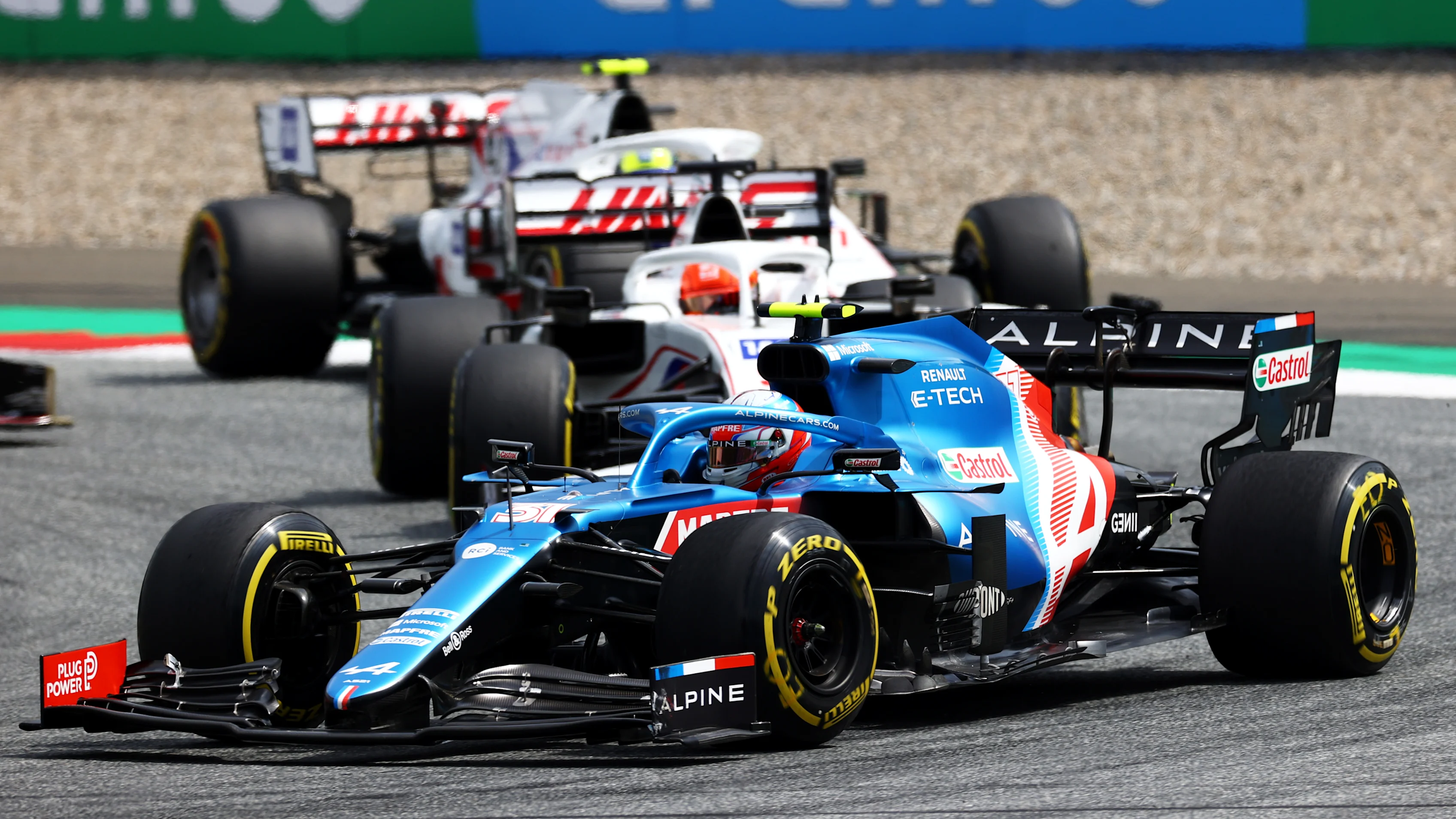 SPIELBERG, AUSTRIA - JUNE 27: Esteban Ocon of France driving the (31) Alpine A521 Renault during