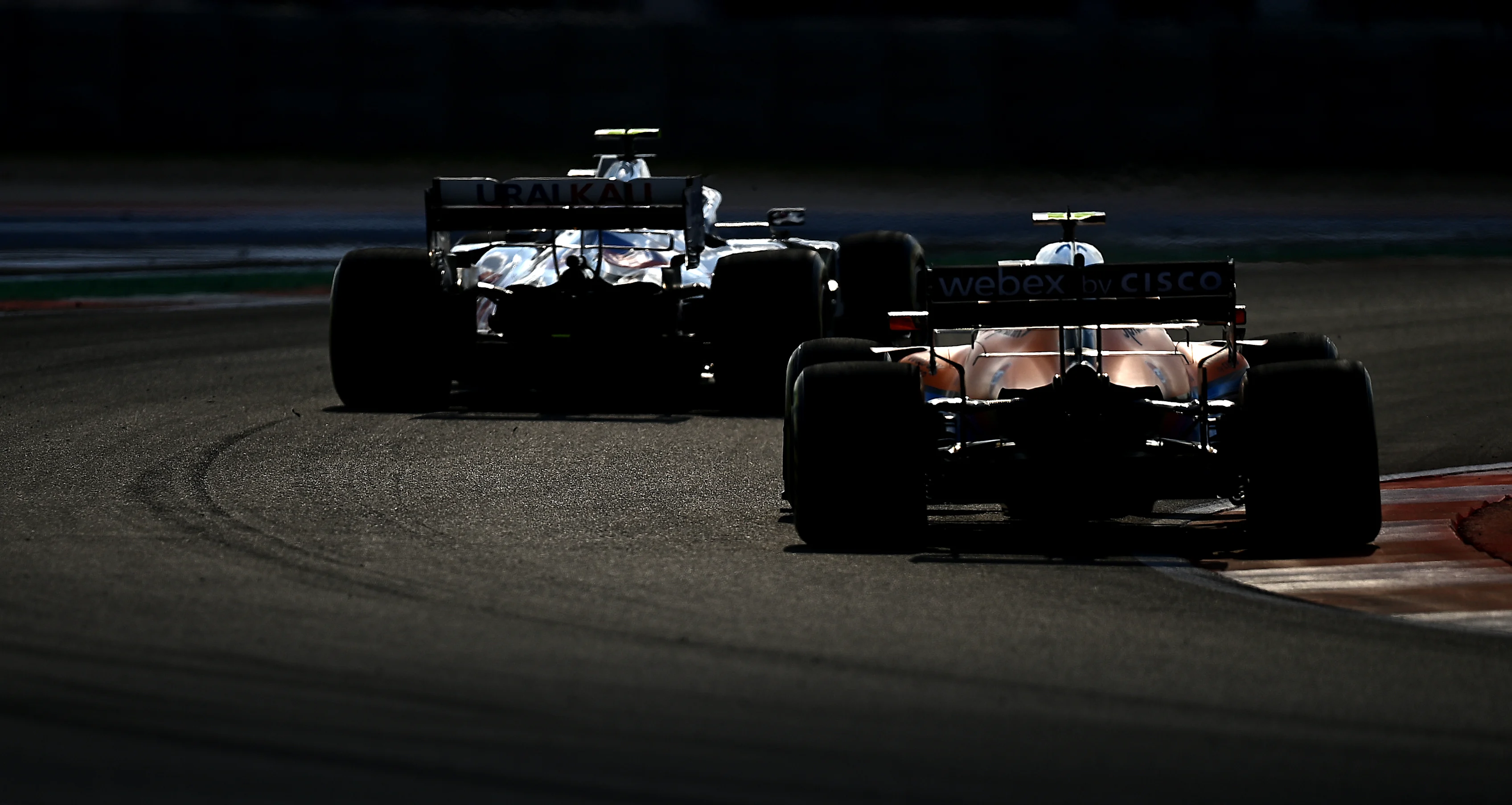 AUSTIN, TEXAS - OCTOBER 22: Lando Norris of Great Britain driving the (4) McLaren F1 Team MCL35M