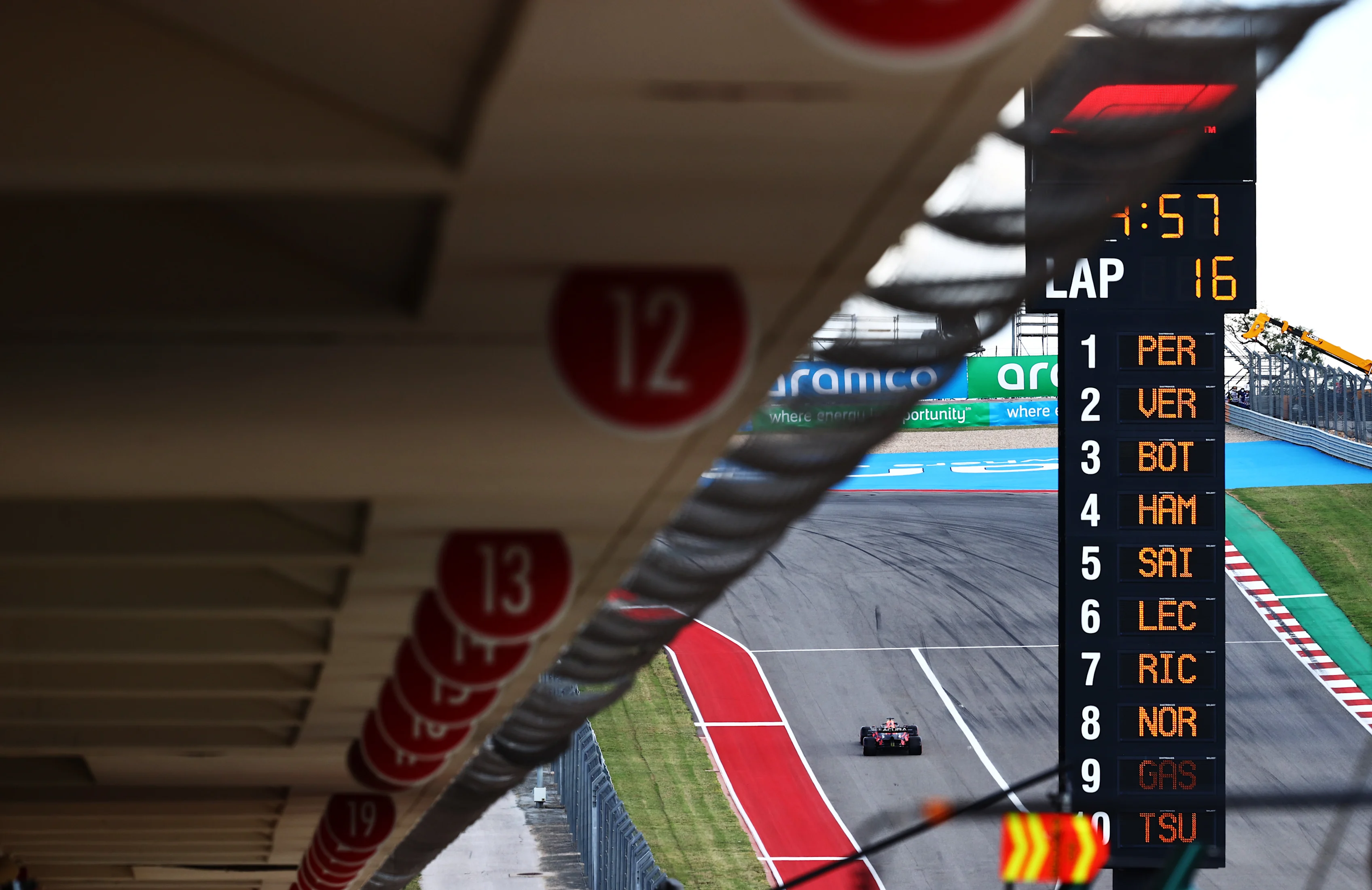 AUSTIN, TEXAS - OCTOBER 23: Max Verstappen of the Netherlands driving the (33) Red Bull Racing