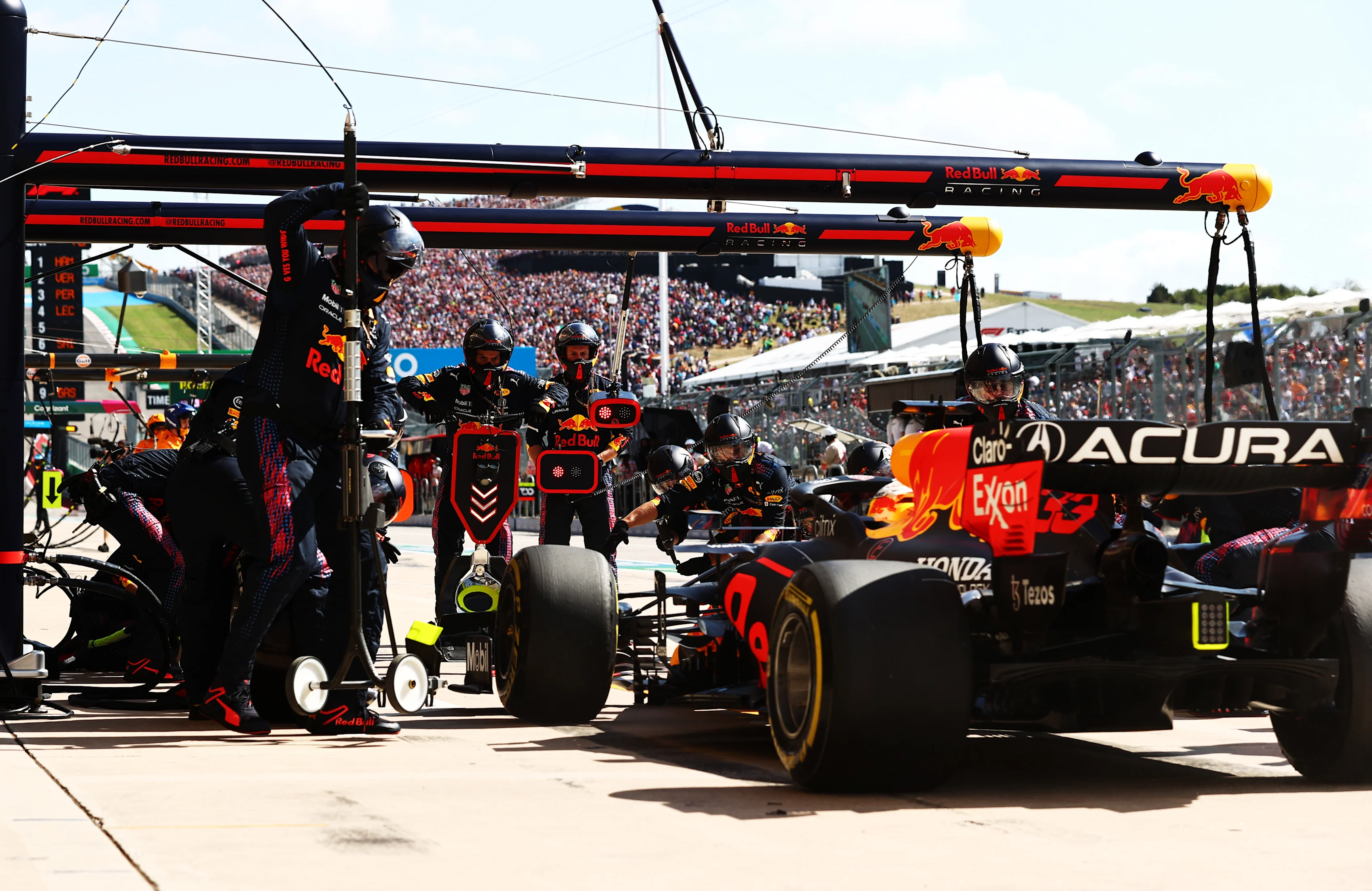 AUSTIN, TEXAS - OCTOBER 24: Max Verstappen of the Netherlands driving the (33) Red Bull Racing