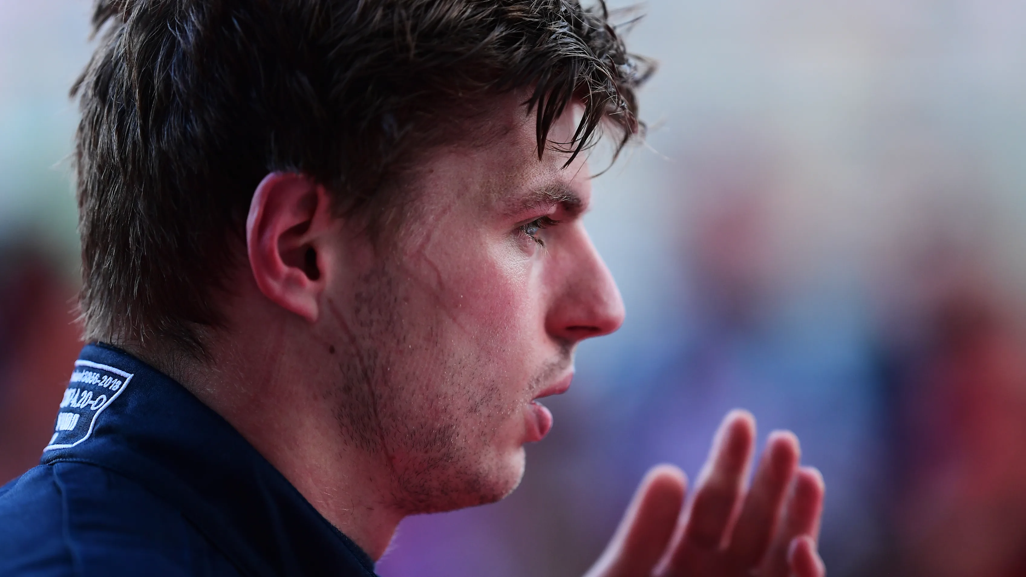BAKU, AZERBAIJAN - JUNE 11: Third placed qualifier Max Verstappen of the Netherlands and Oracle Red