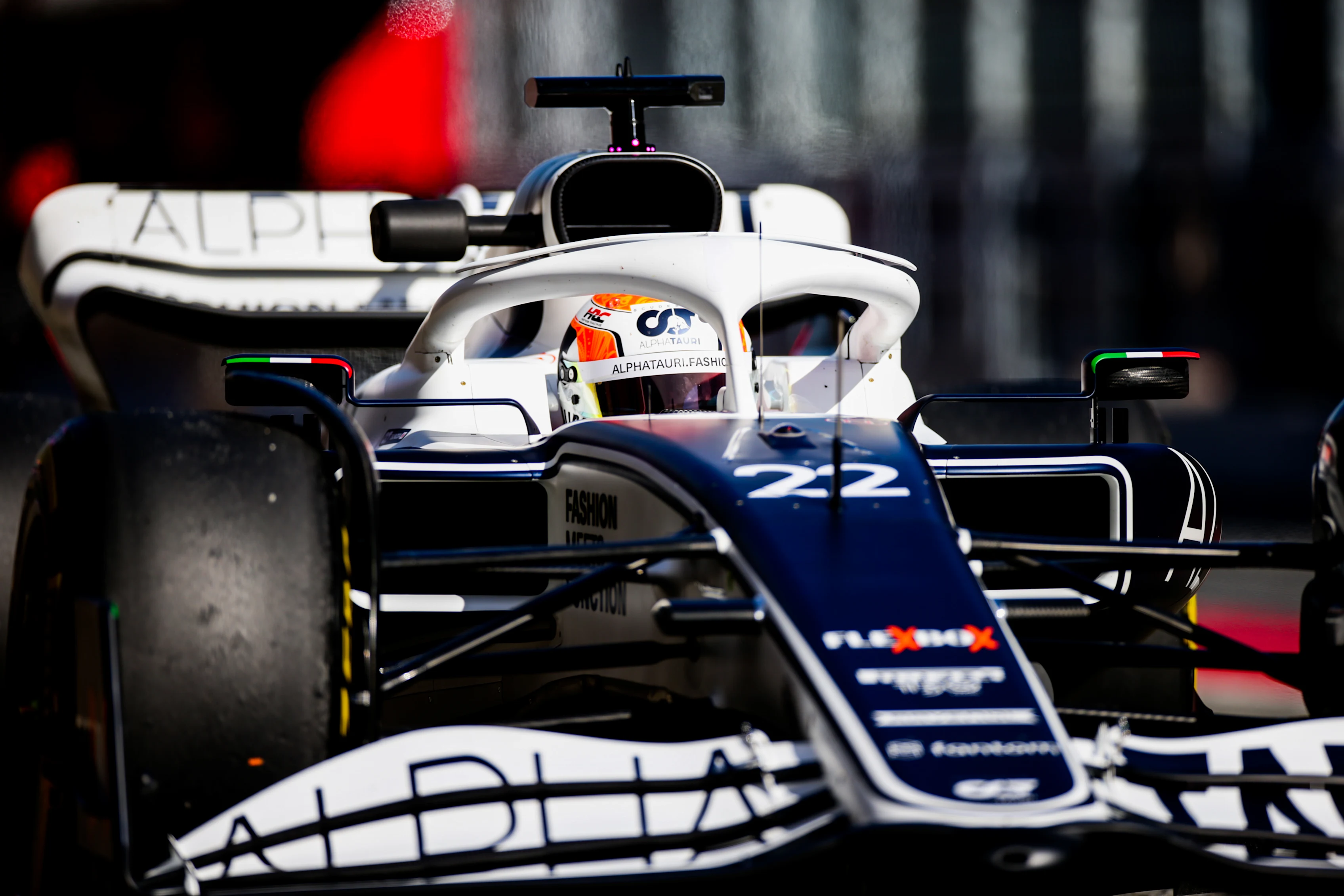 BARCELONA, SPAIN - FEBRUARY 23:  Yuki Tsunoda of Scuderia AlphaTauri and Japan during Day One of F1 Testing at Circuit de Barcelona-Catalunya on February 23, 2022 in Barcelona, Spain. (Photo by Peter Fox/Getty Images)