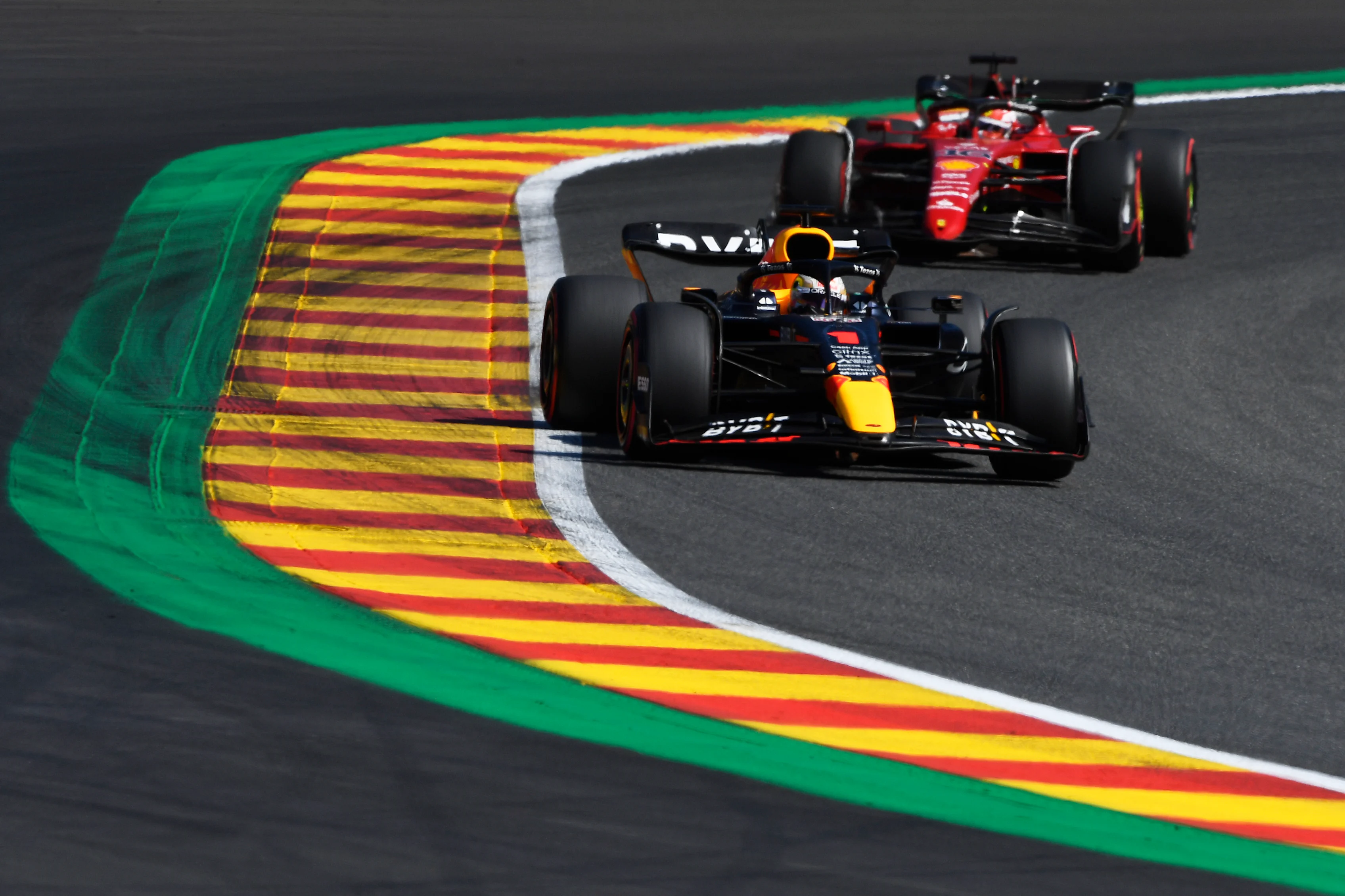 SPA, BELGIUM - AUGUST 28: Max Verstappen of the Netherlands driving the (1) Oracle Red Bull Racing